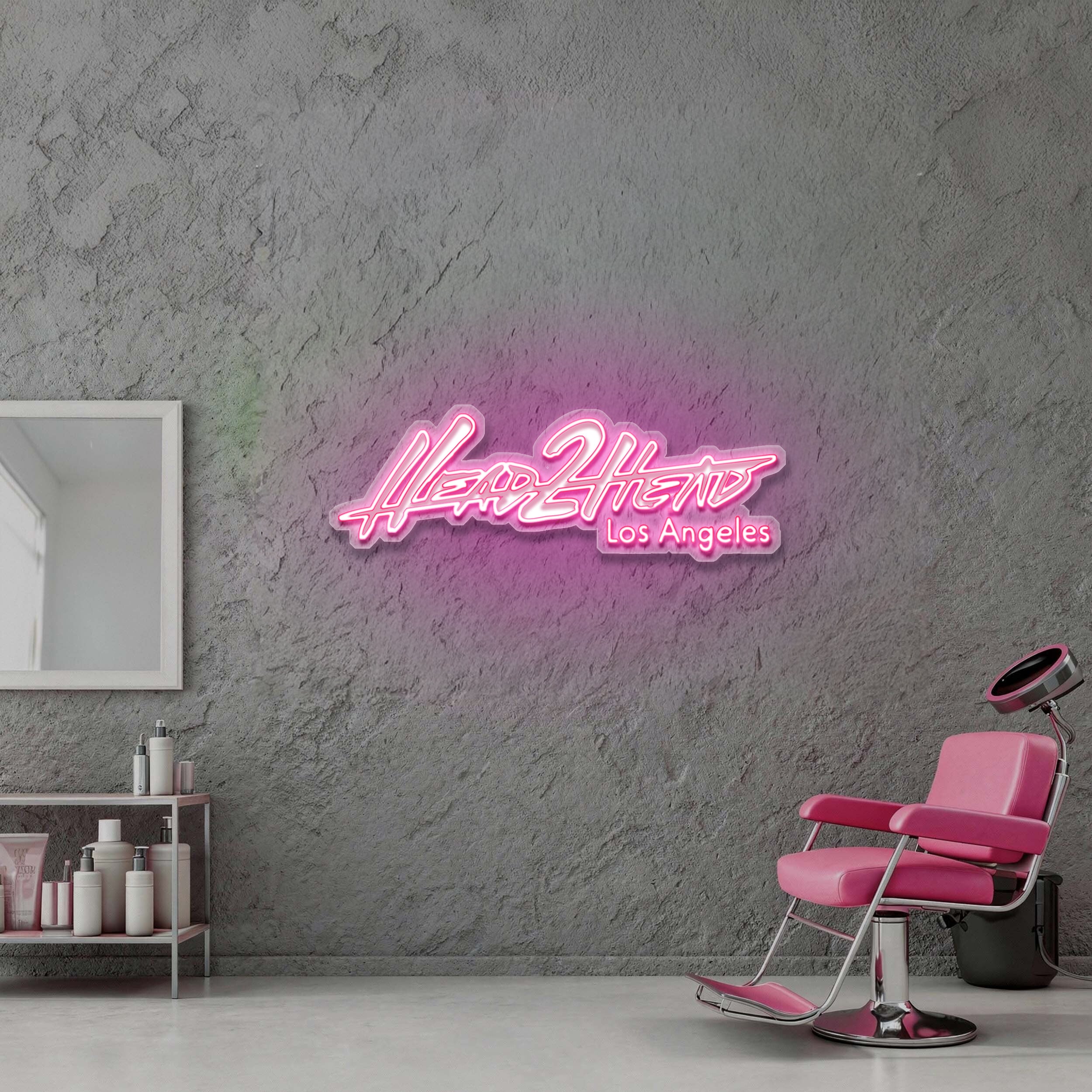 HEAD 2 HEAD - Premium Neon Artwork