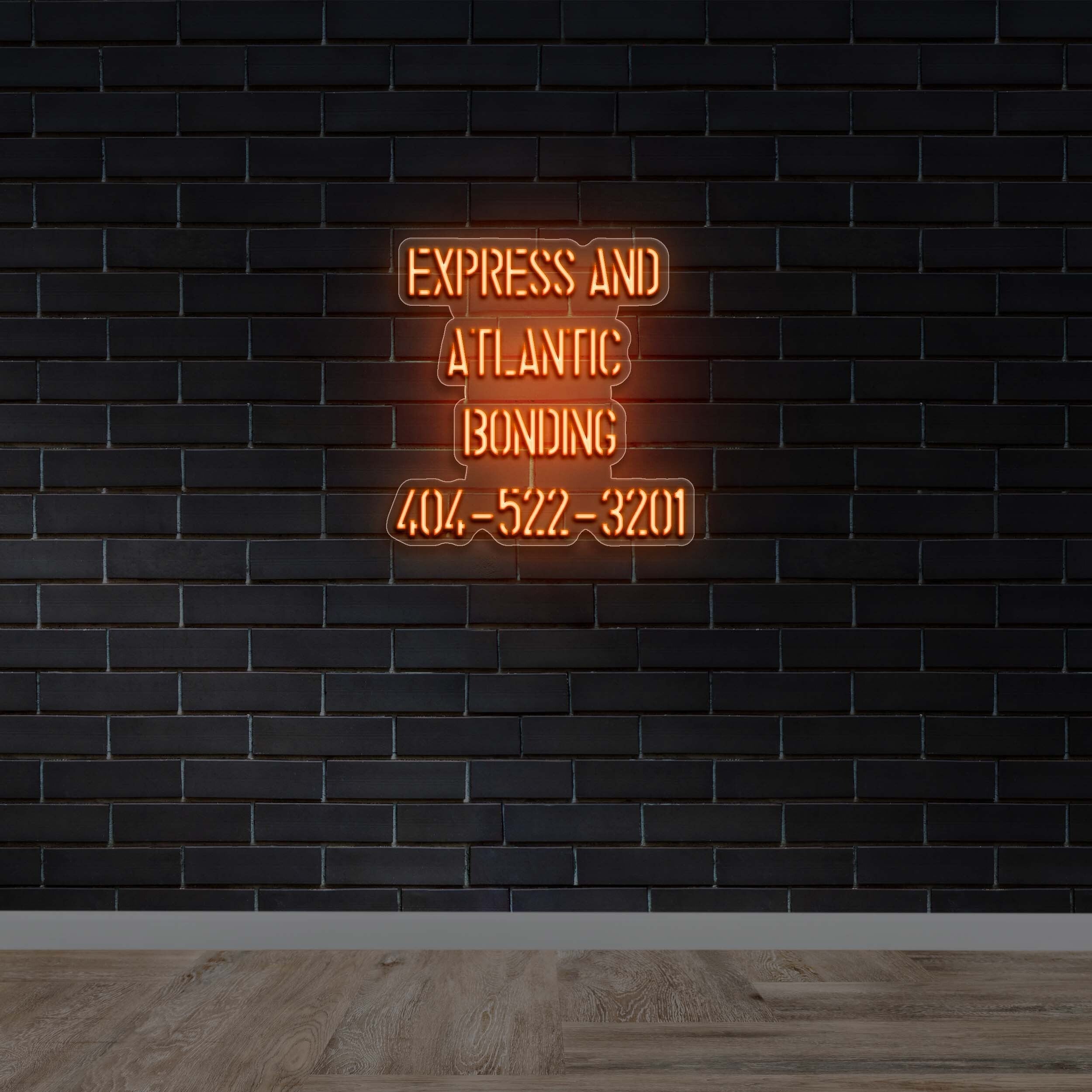 Express and Atlantic Bonding - Premium Neon Artwork