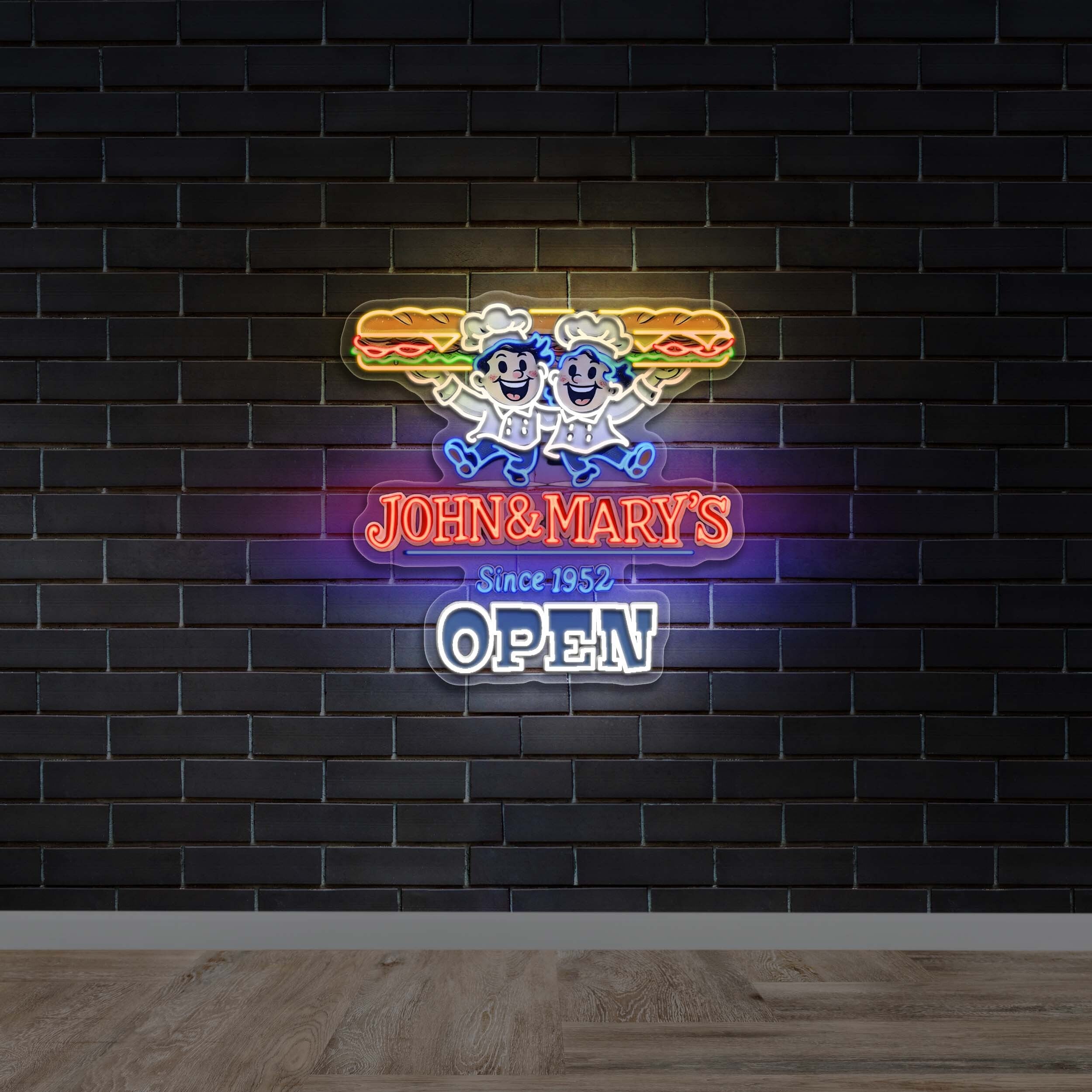 JOHN & MARY'S OPEN | 2nd Version - Premium Neon Artwork