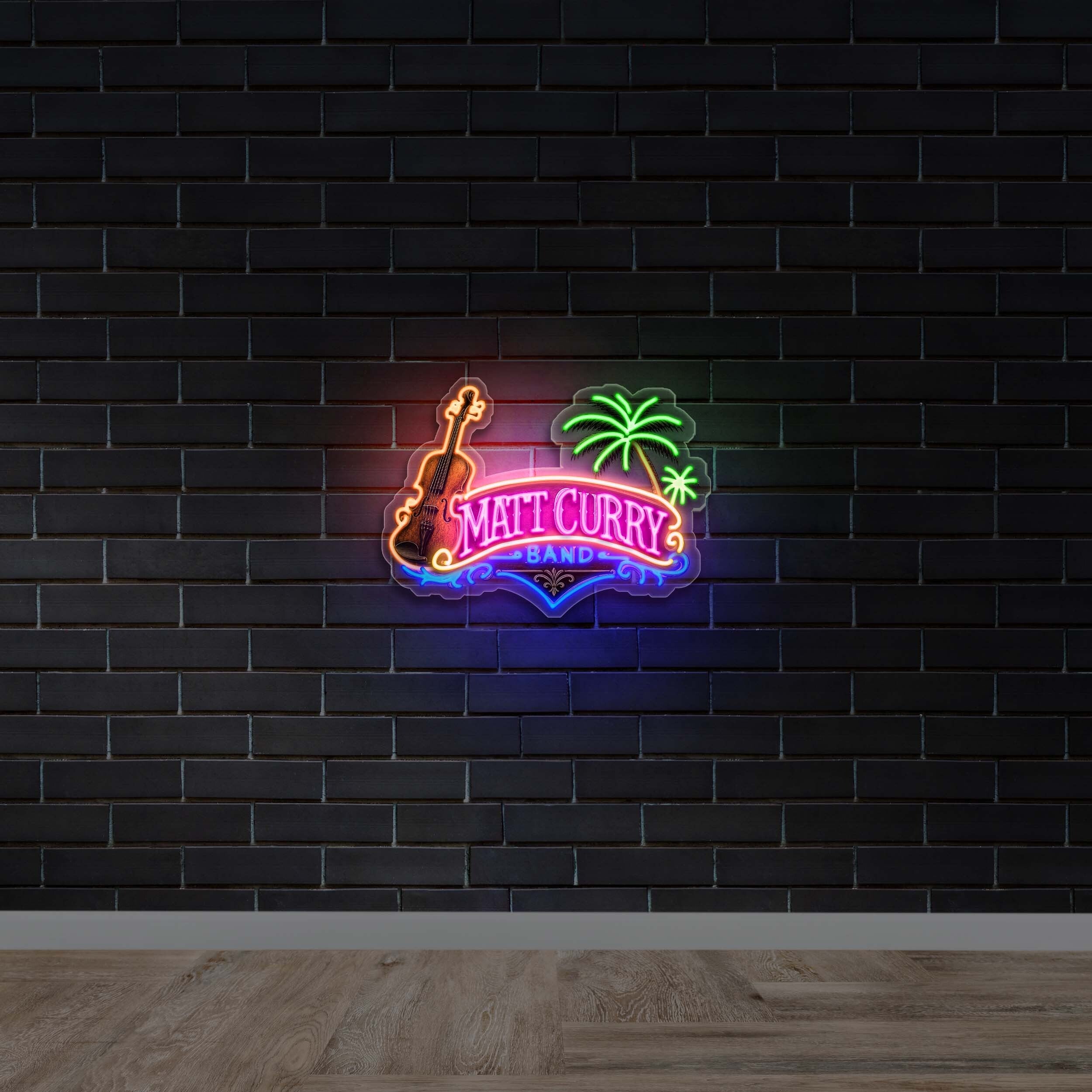 MATT CURRY BAND - Premium Neon Artwork