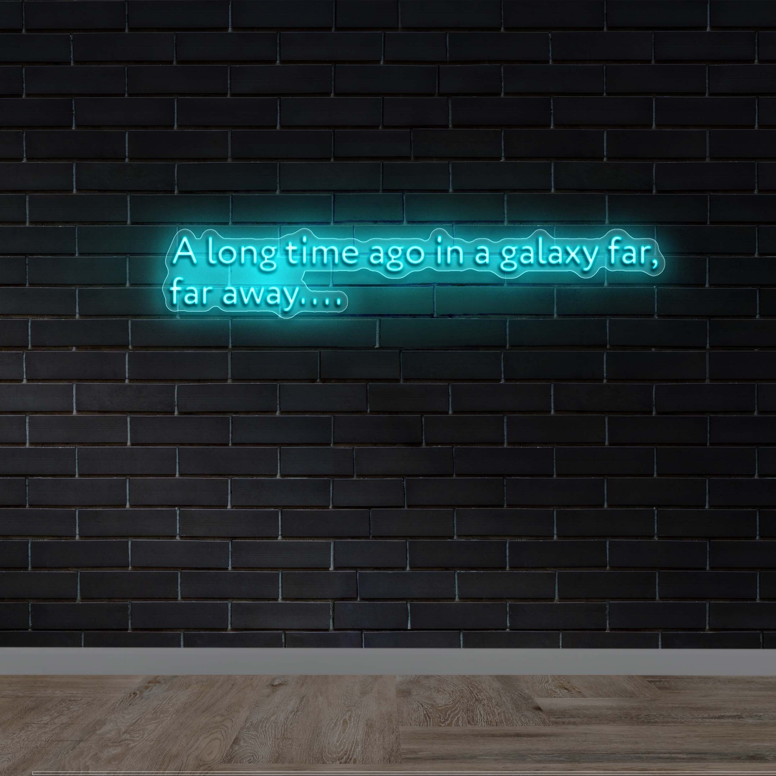 A Long Time Ago in a Galaxy Far, Far Away (version 3) - Premium Neon Artwork