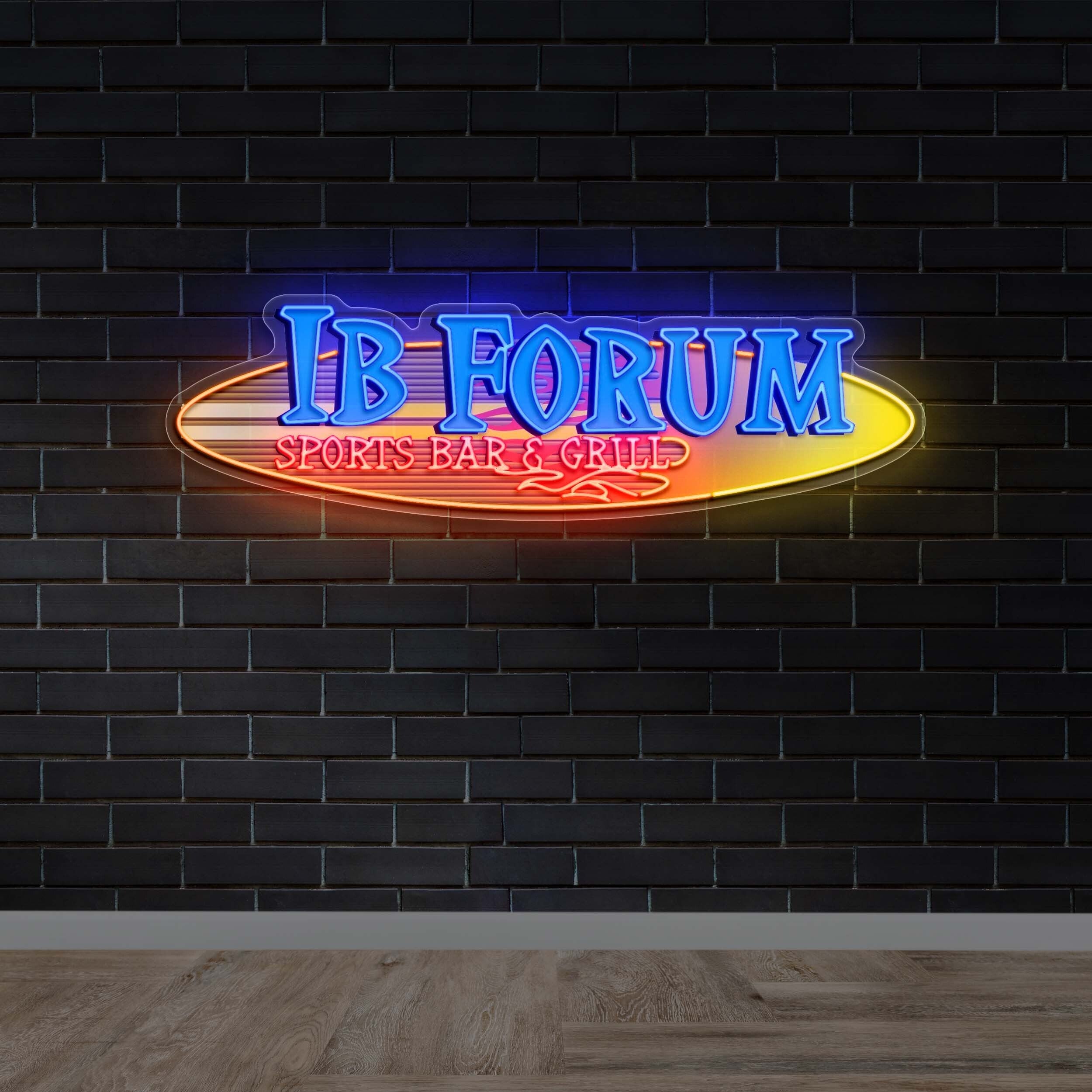 IB Forum Sports Bar & Grill - Premium Neon Artwork