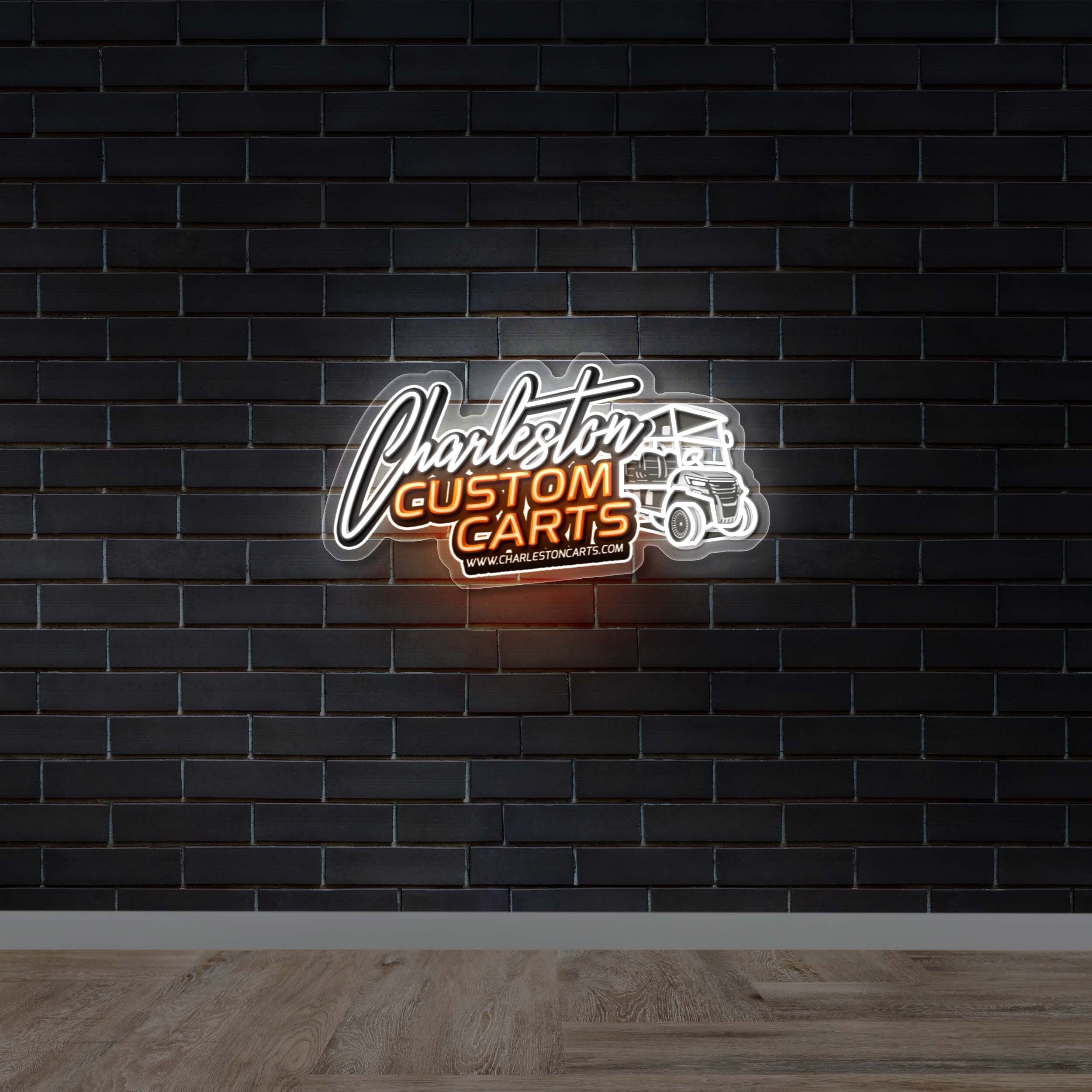 Charleston Custom Carts - Premium Neon Artwork