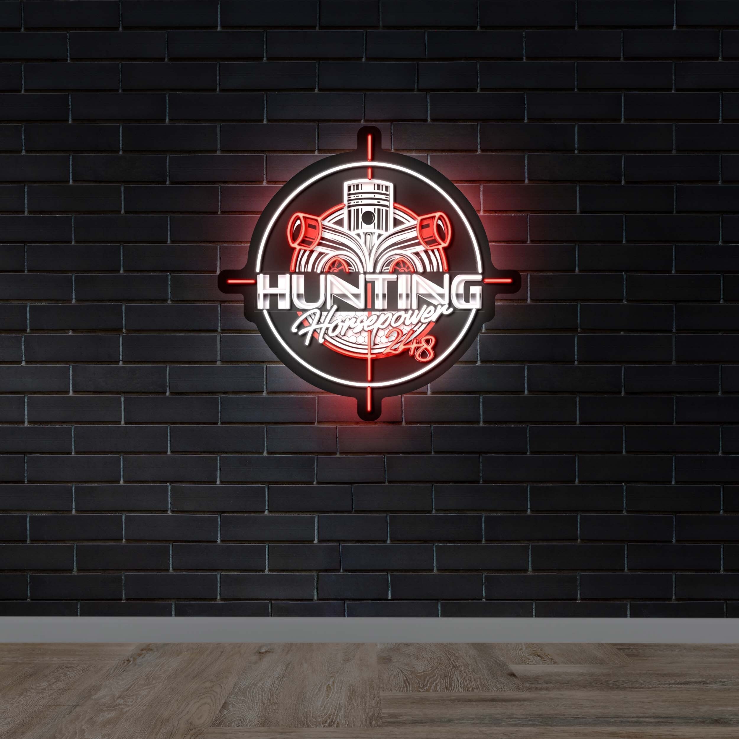 HUNTING HORSEPOWER - Premium Neon Artwork