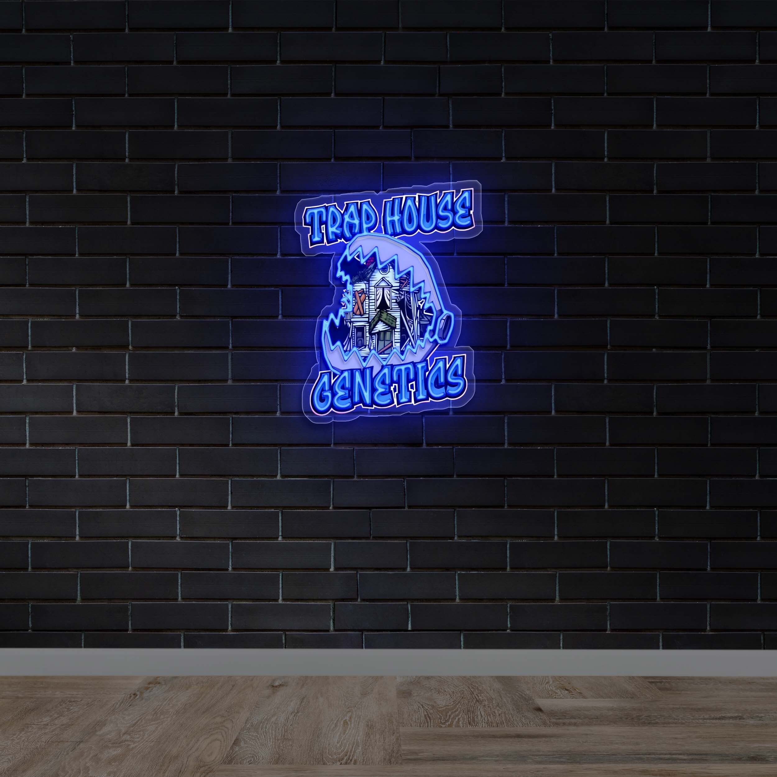 Trap House Genetics - Premium Neon Artwork