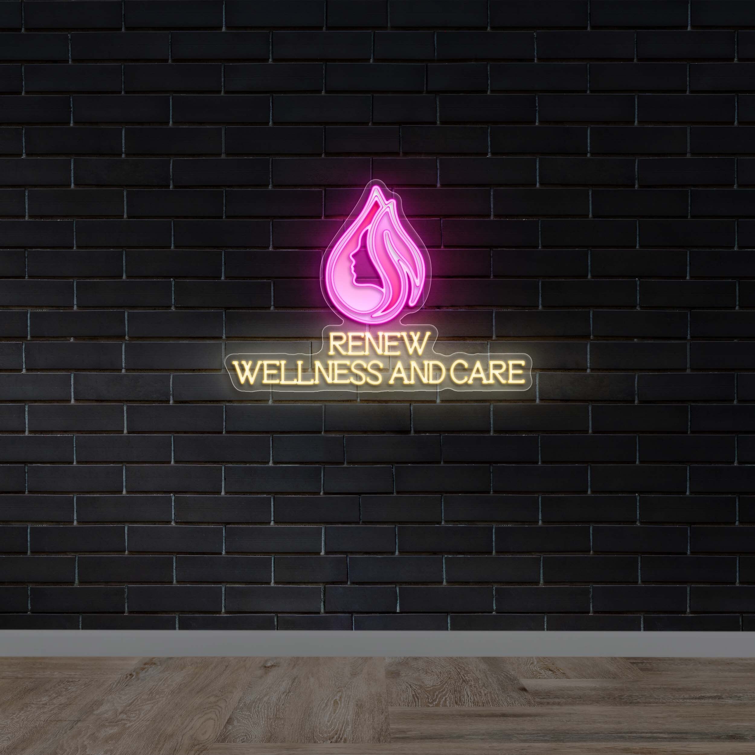 Renew Wellness and Care - Premium Neon Artwork