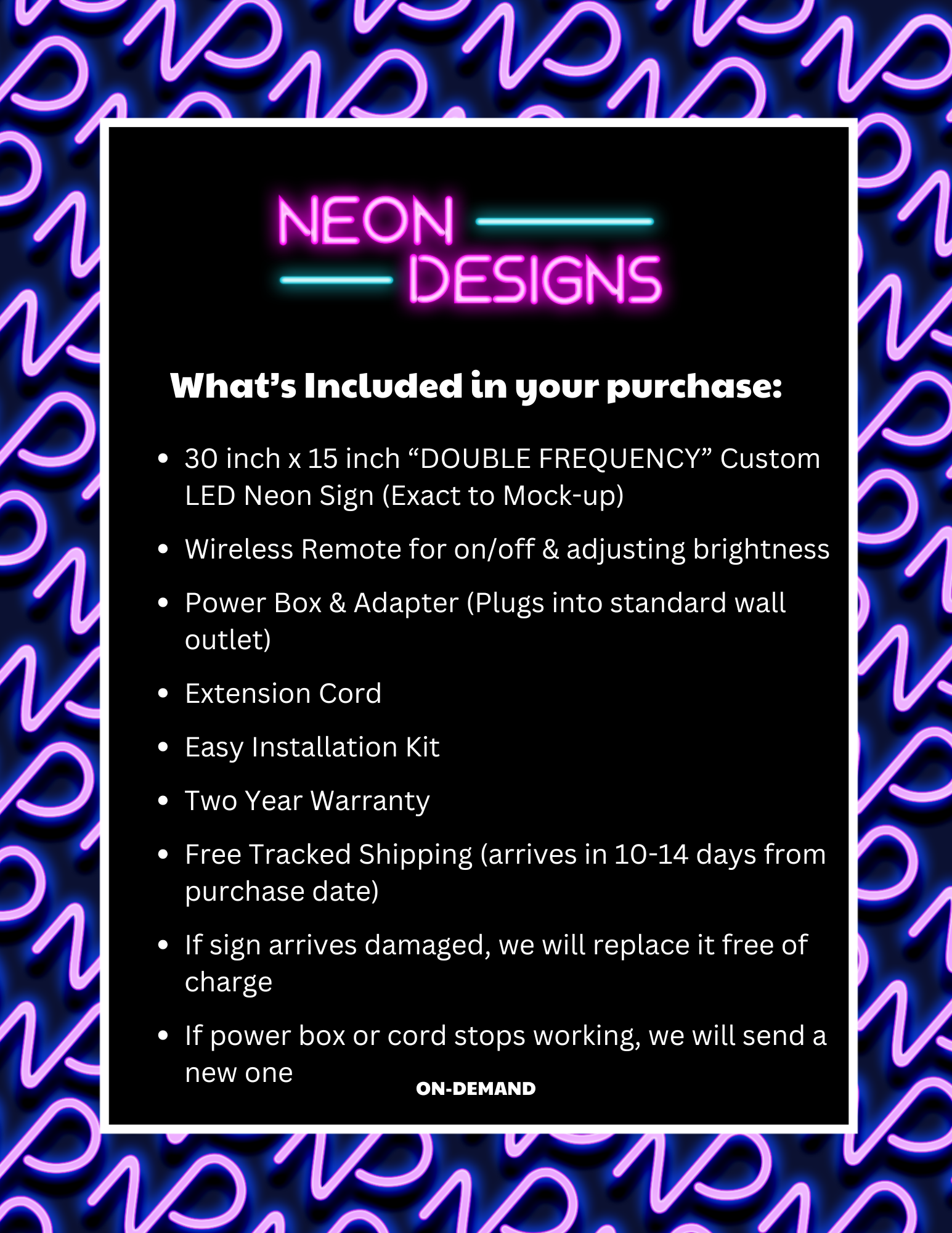 DOUBLE FREQUENCY - Premium Neon Artwork