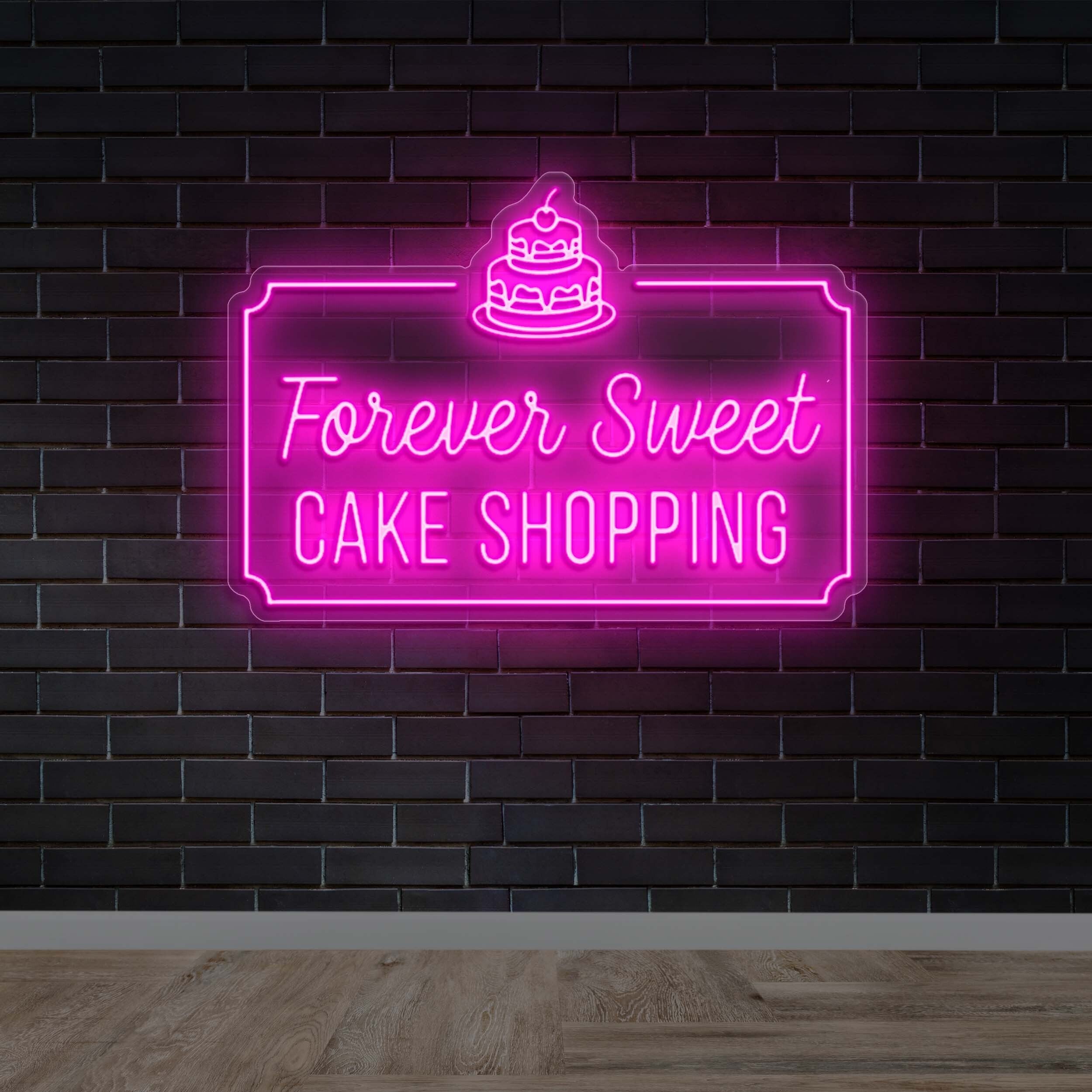 FOREVER SWEET CAKE SHOPPING - Premium Neon Artwork