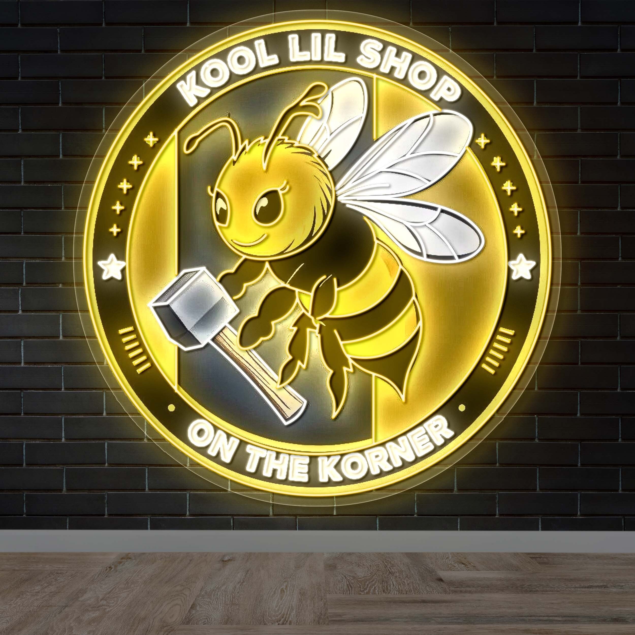 KOOL LIL SHOP - Premium Neon Artwork
