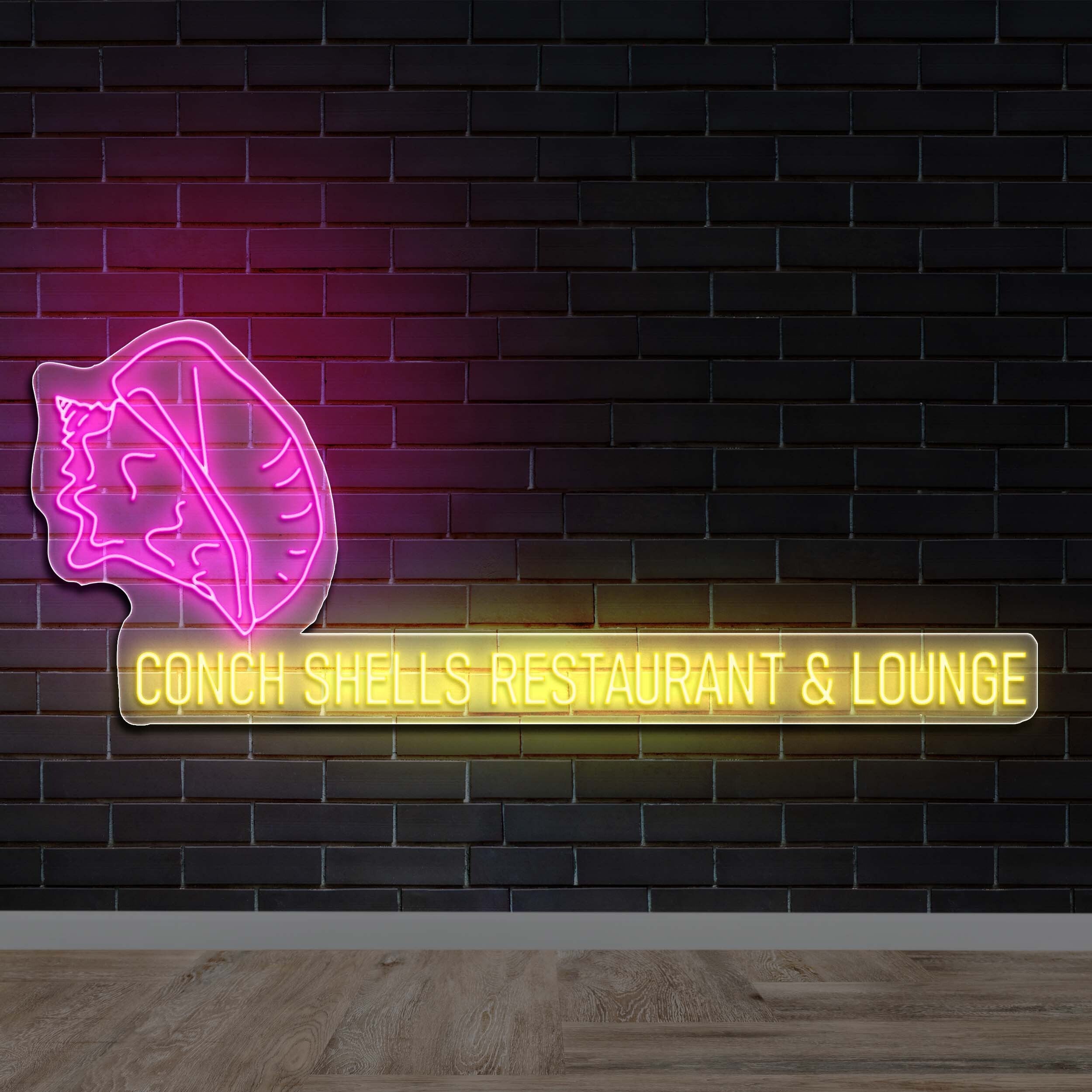 CONCH SHELLS RESTAURANT & LOUNGE | 3rd version - Premium Neon Artwork