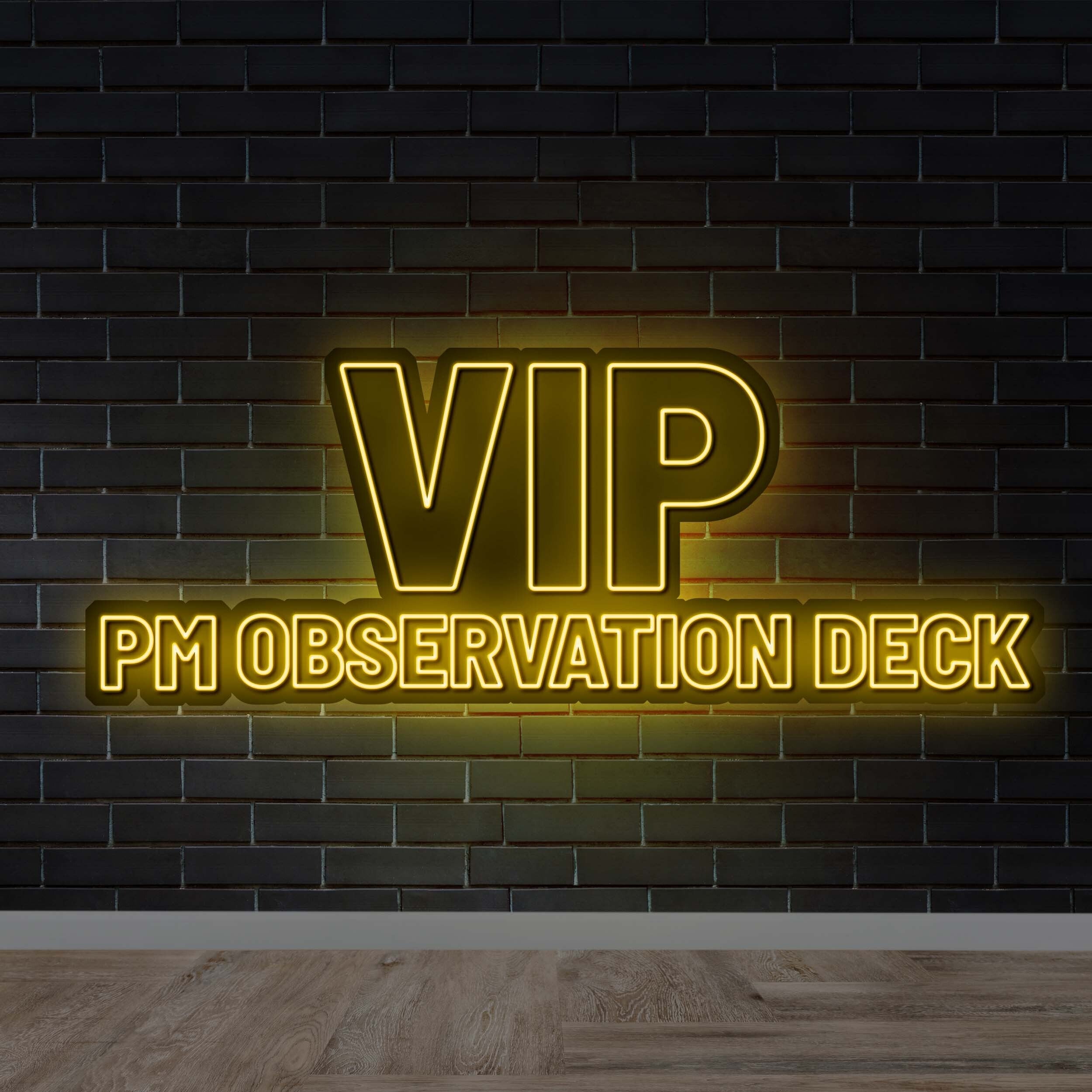 VIP PM OBSERVATION DECK - Premium Neon Artwork