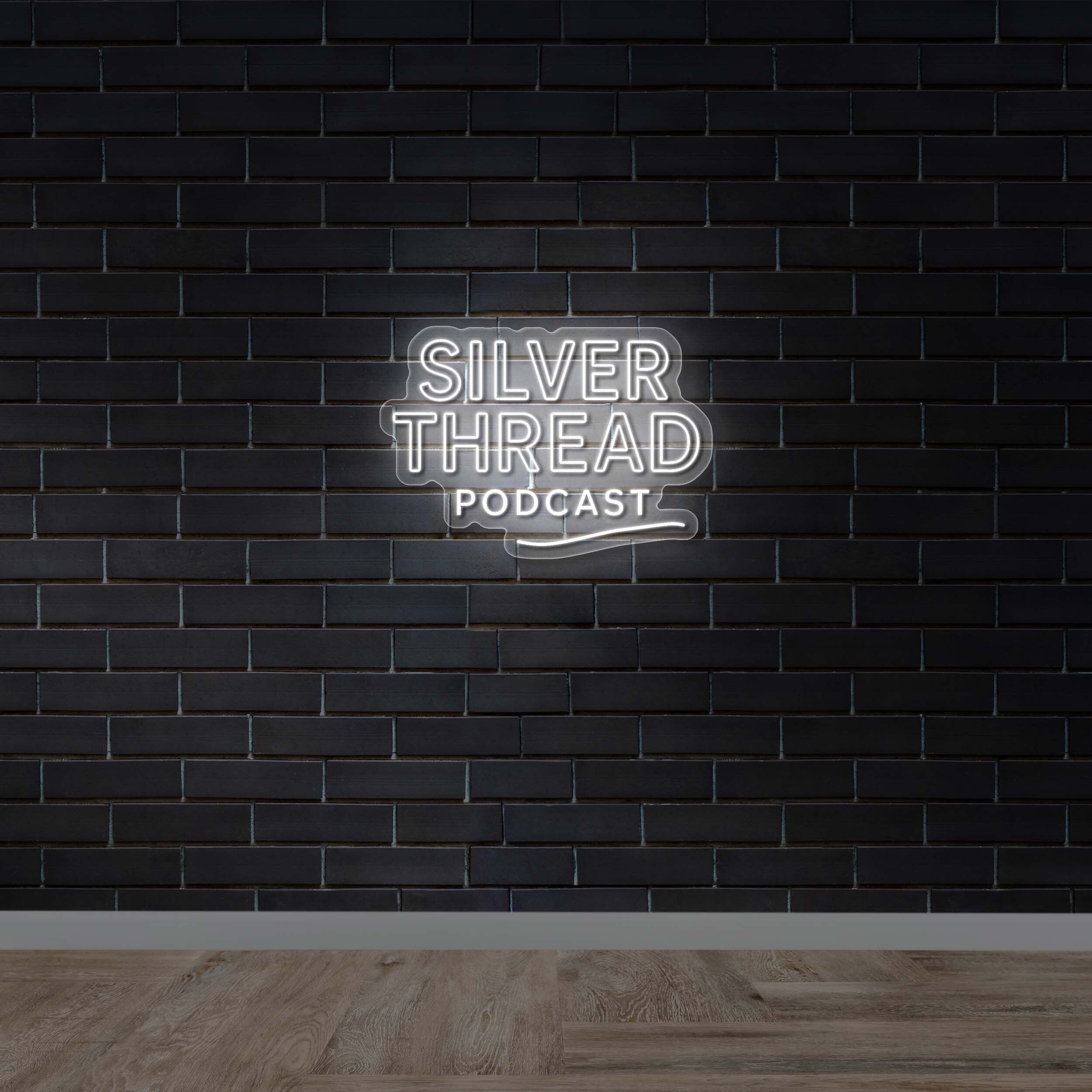 SILVER THREAD PODCAST - Premium Neon Artwork
