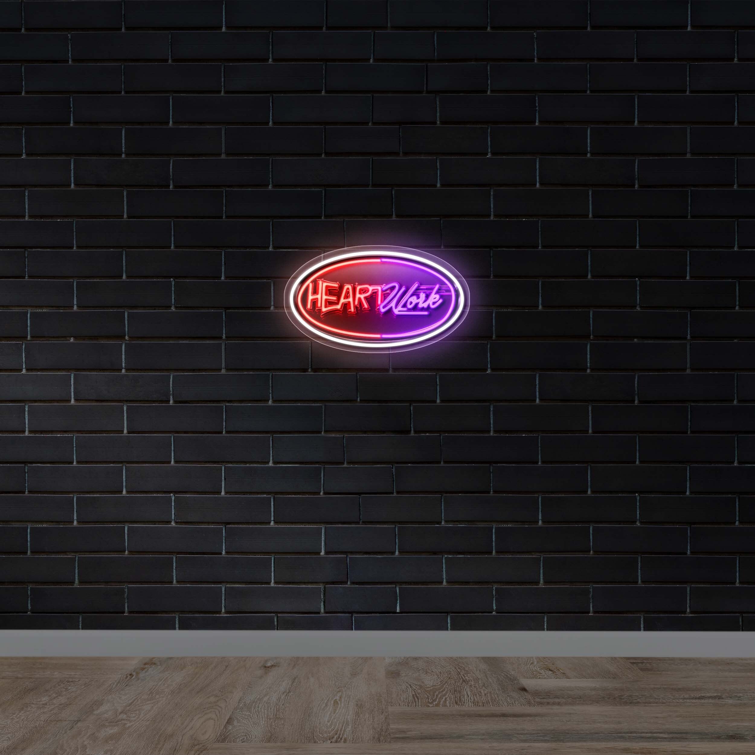 Heart Work - Premium Neon Artwork