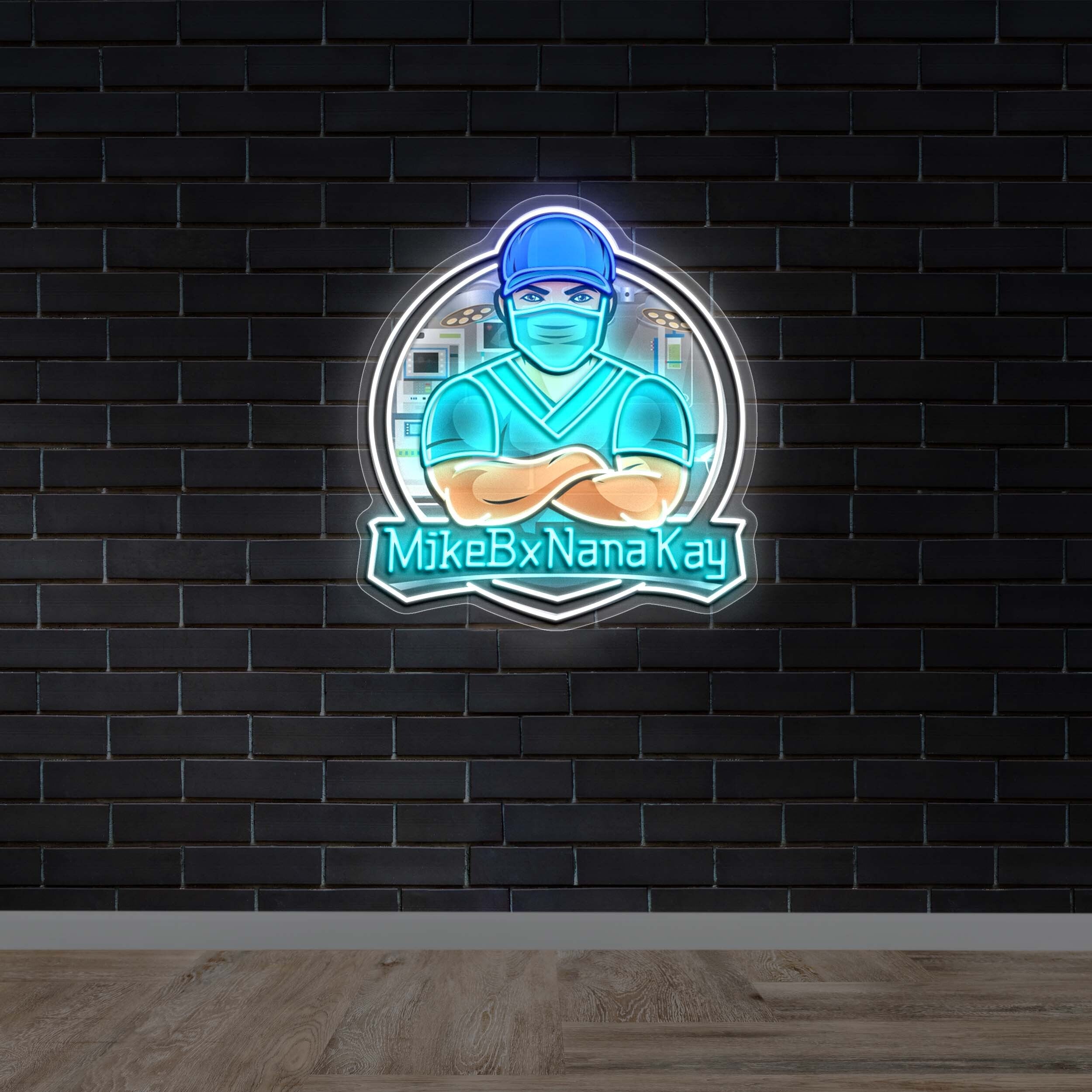 MikeBxNanaKay Logo - Premium Neon Artwork