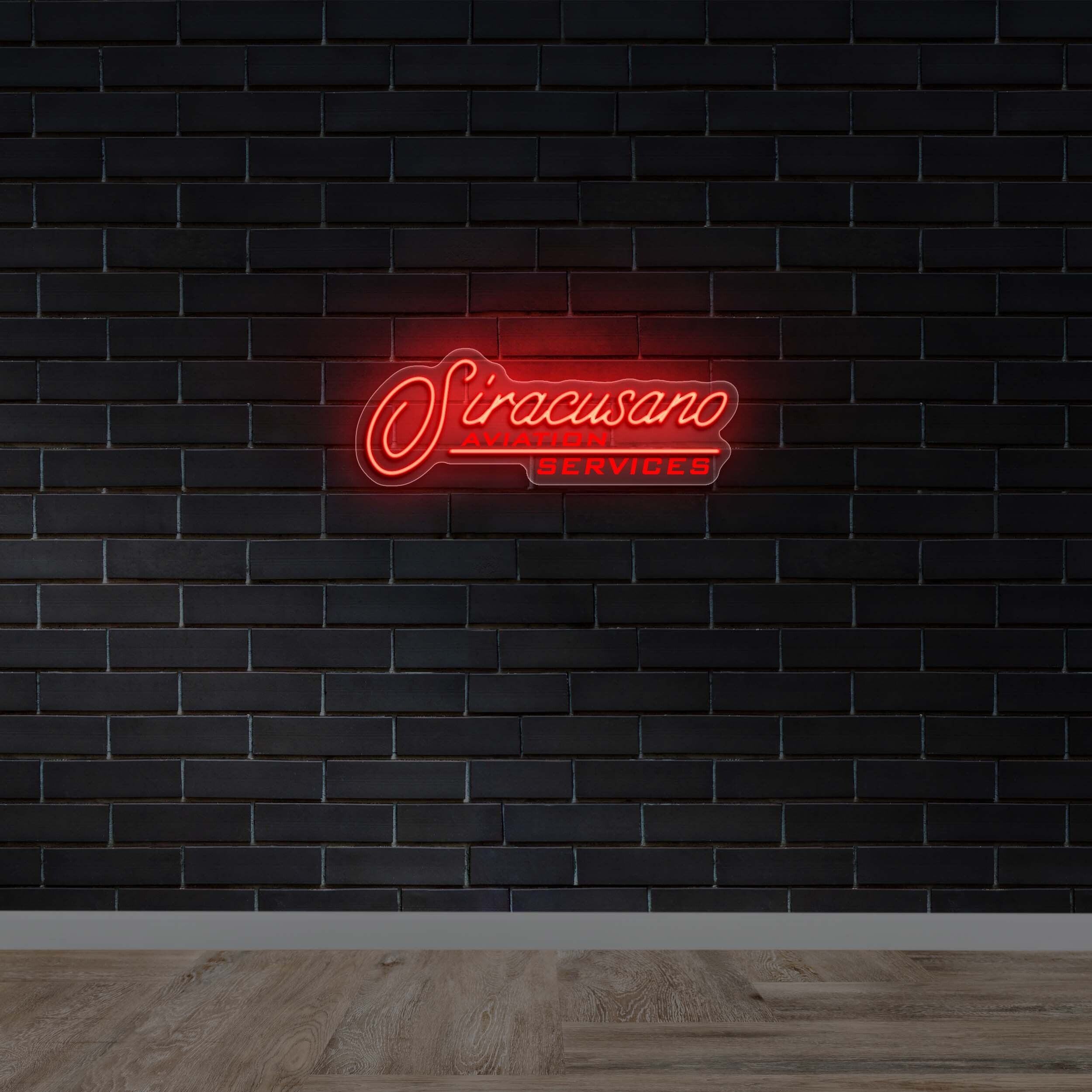Siracusano Aviation Services - Premium Neon Artwork