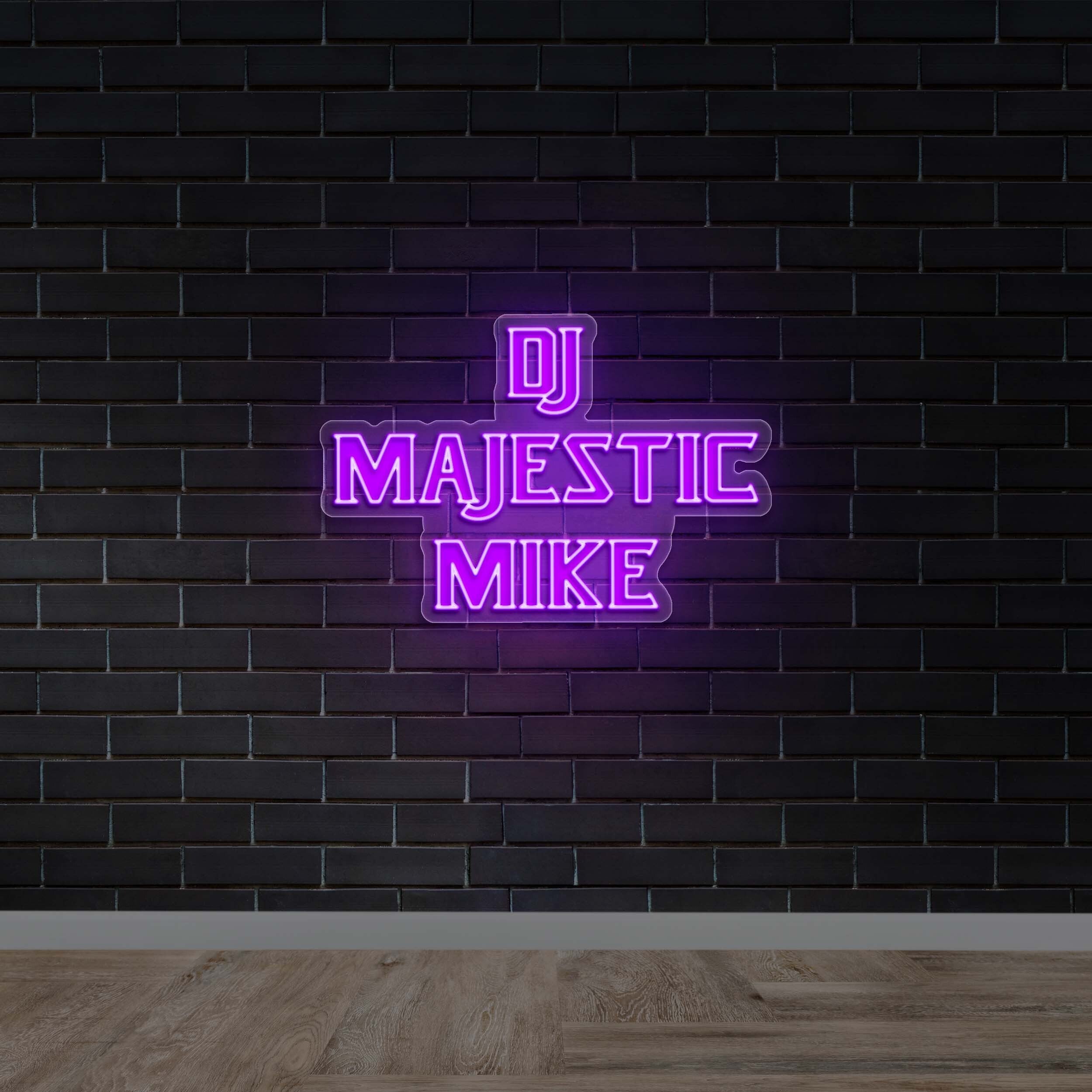DJ Majestic Mike - Premium Neon Artwork