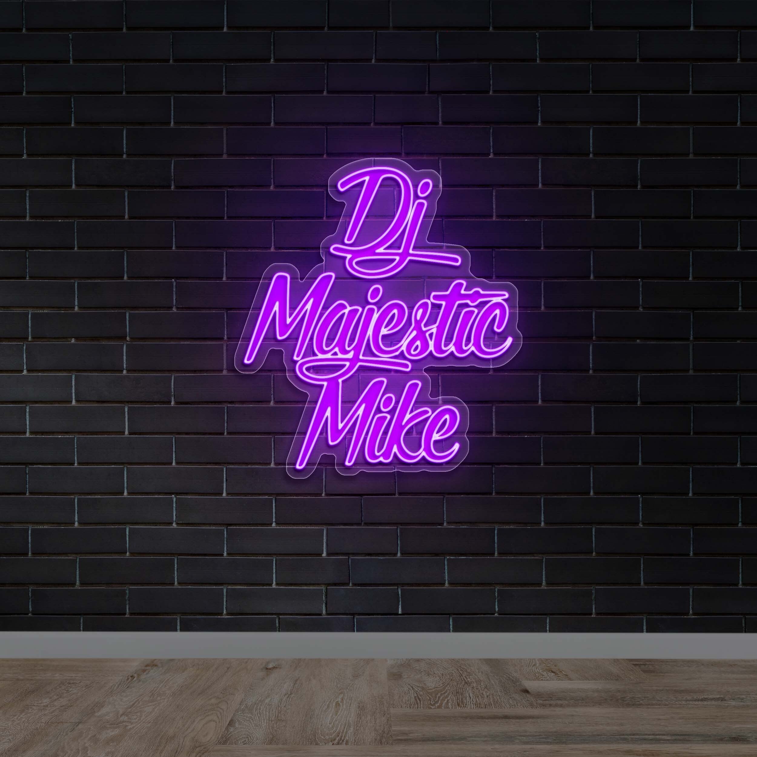 DJ Majestic Mike | 4th Version - Premium Neon Artwork