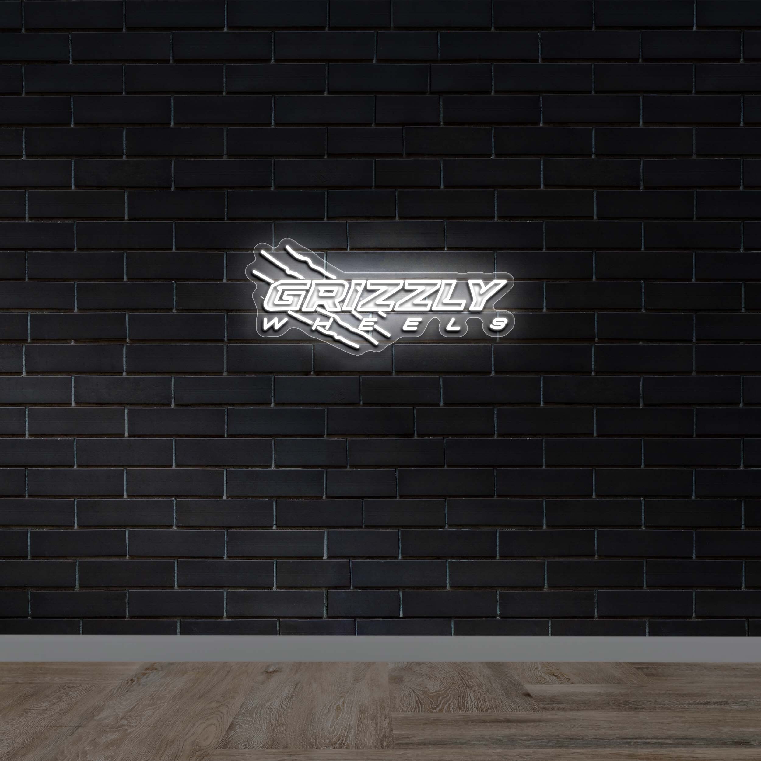 GRIZZLY WHEELS - Premium Neon Artwork