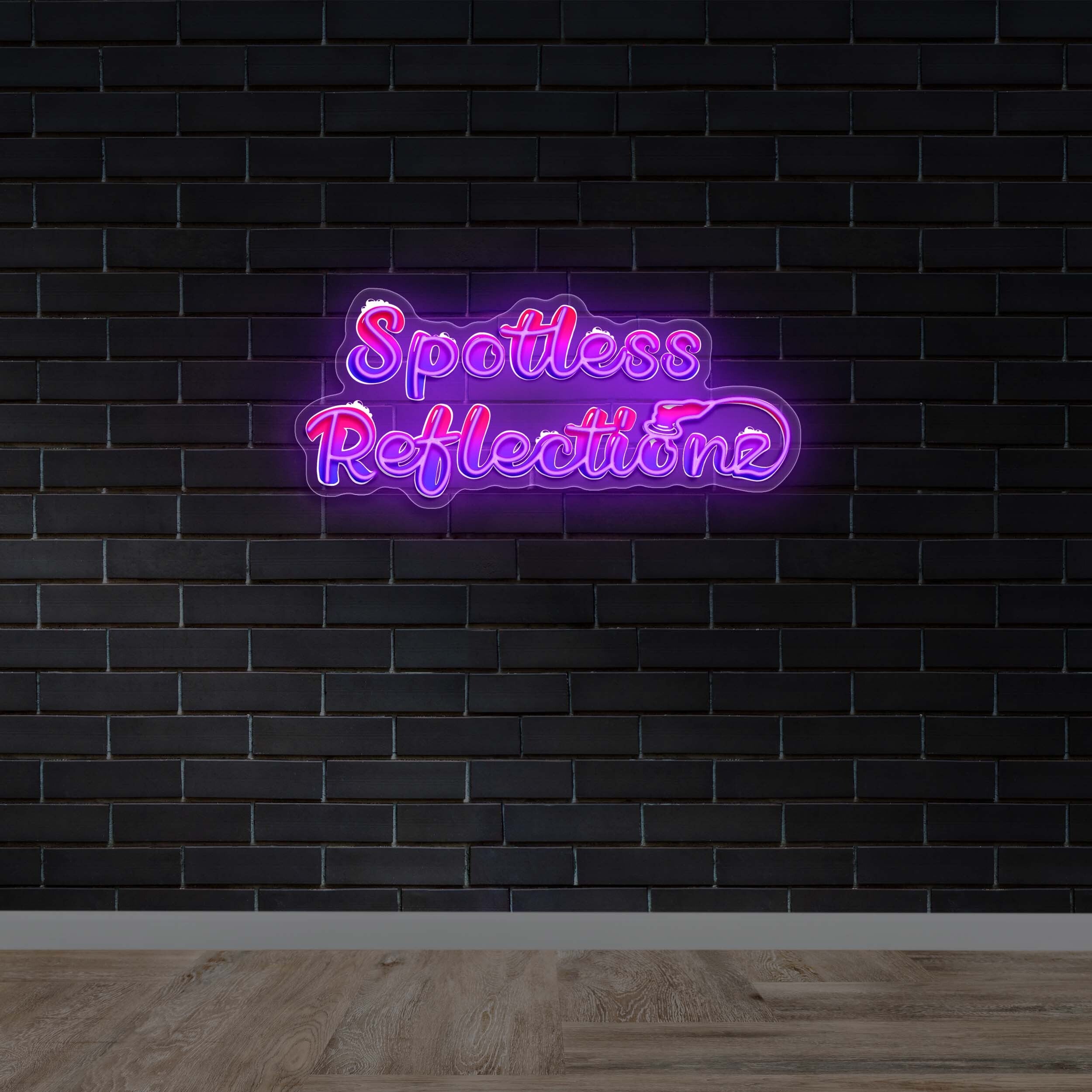 Spotless Reflectionz - Premium Neon Artwork