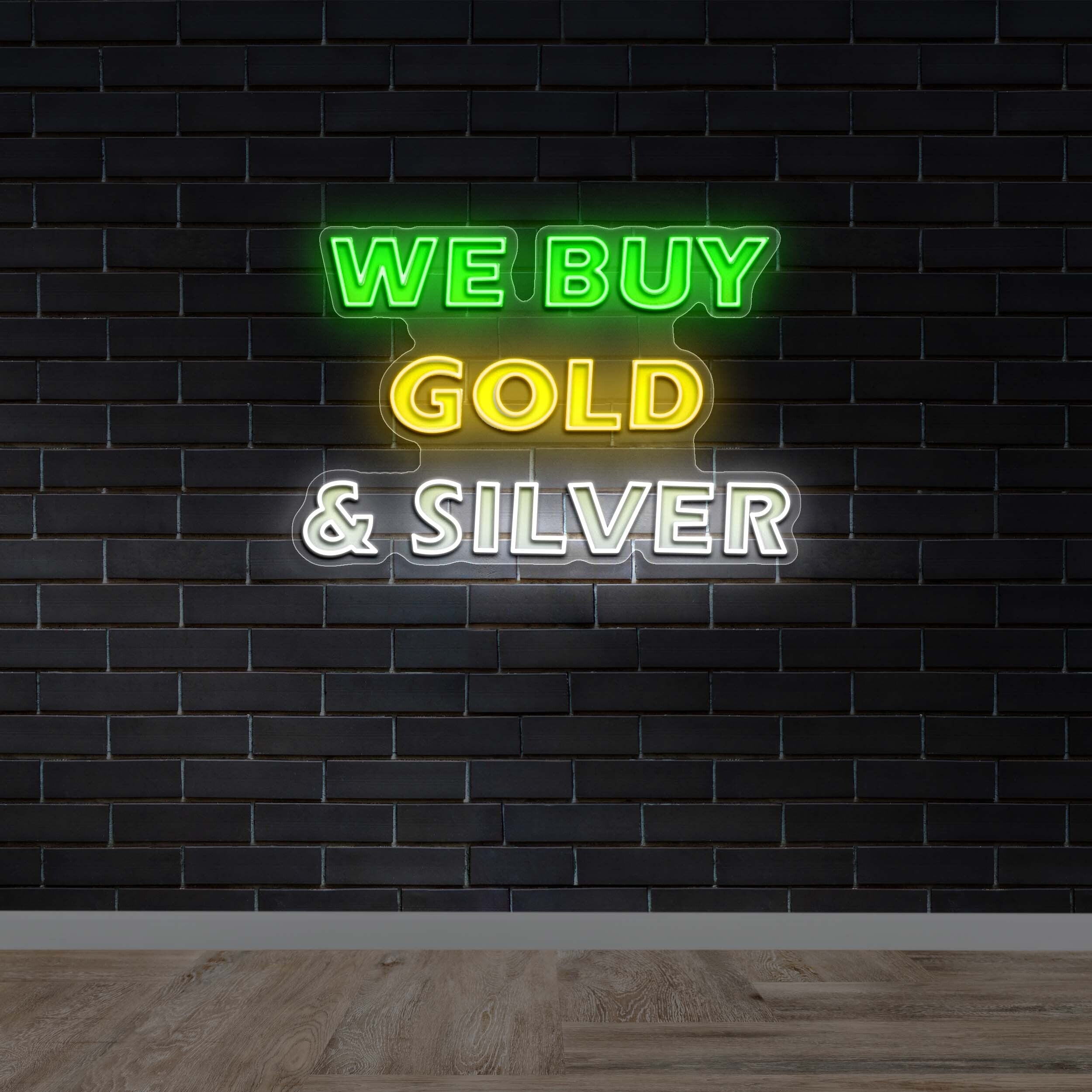WE BUY GOLD & SILVER | 3rd Version -
Premium Neon Artwork