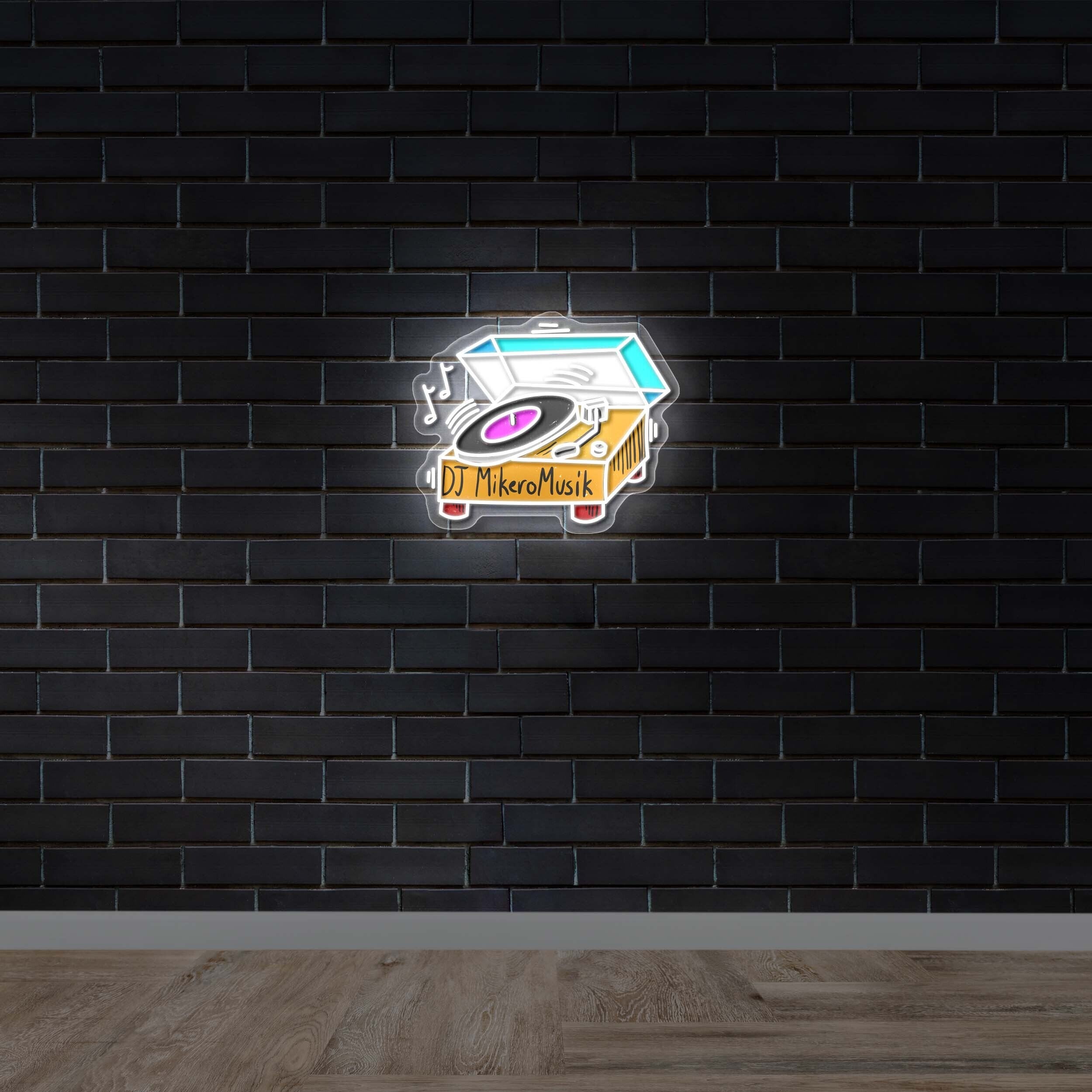 DJ Mikero Musik - Premium Neon Artwork