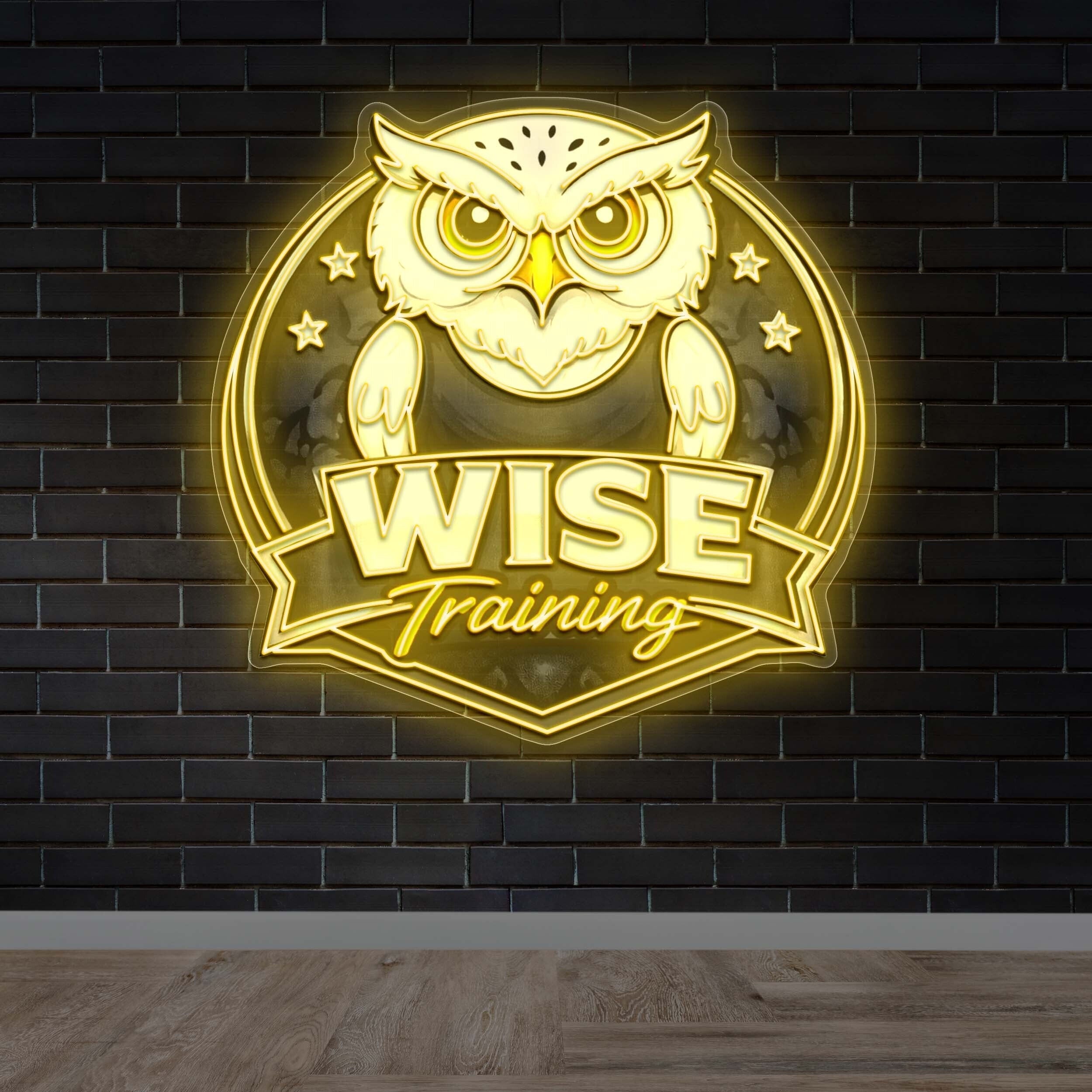 Wise Training - Premium Neon Artwork