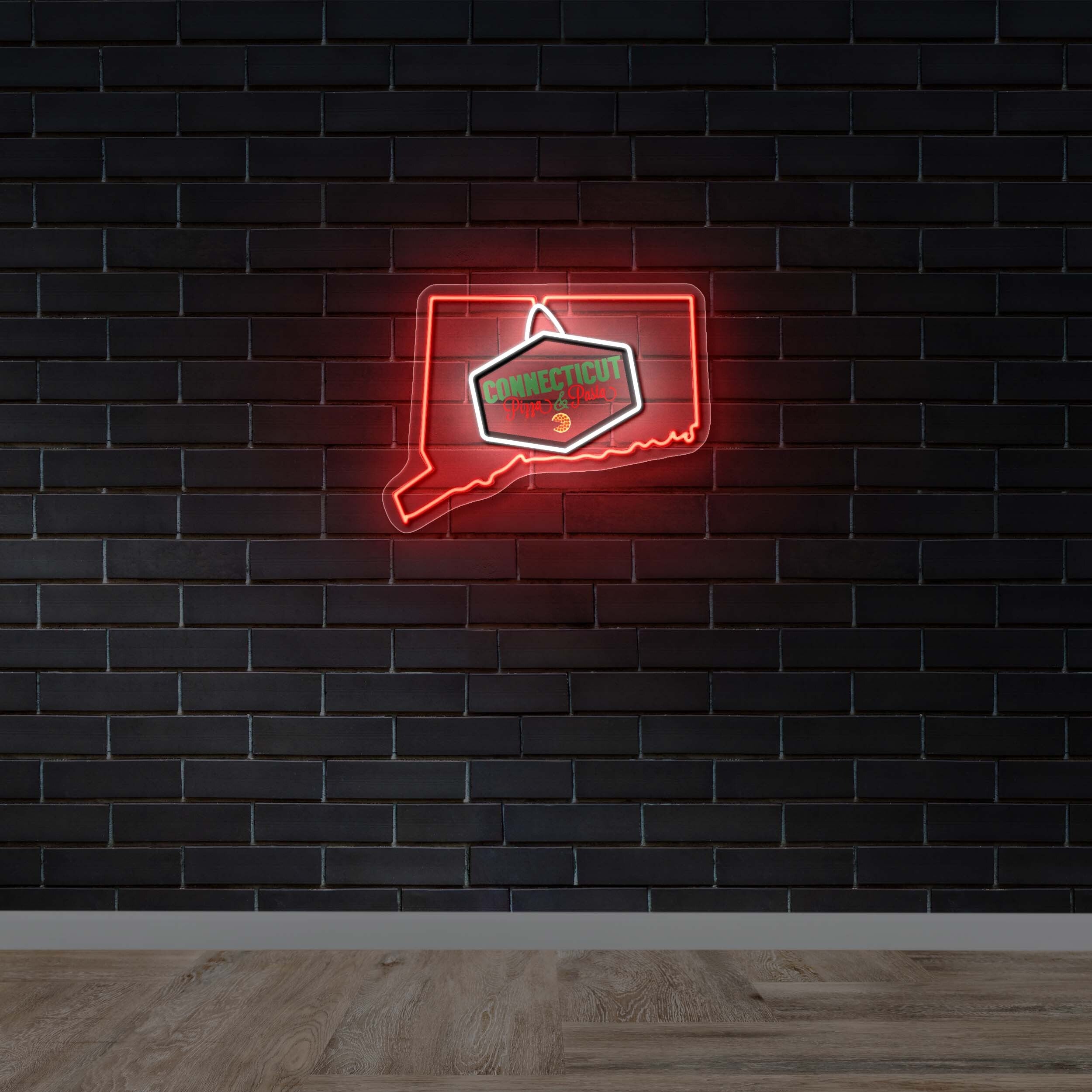 Connecticut Pizza & Pasta - Premium Neon Artwork