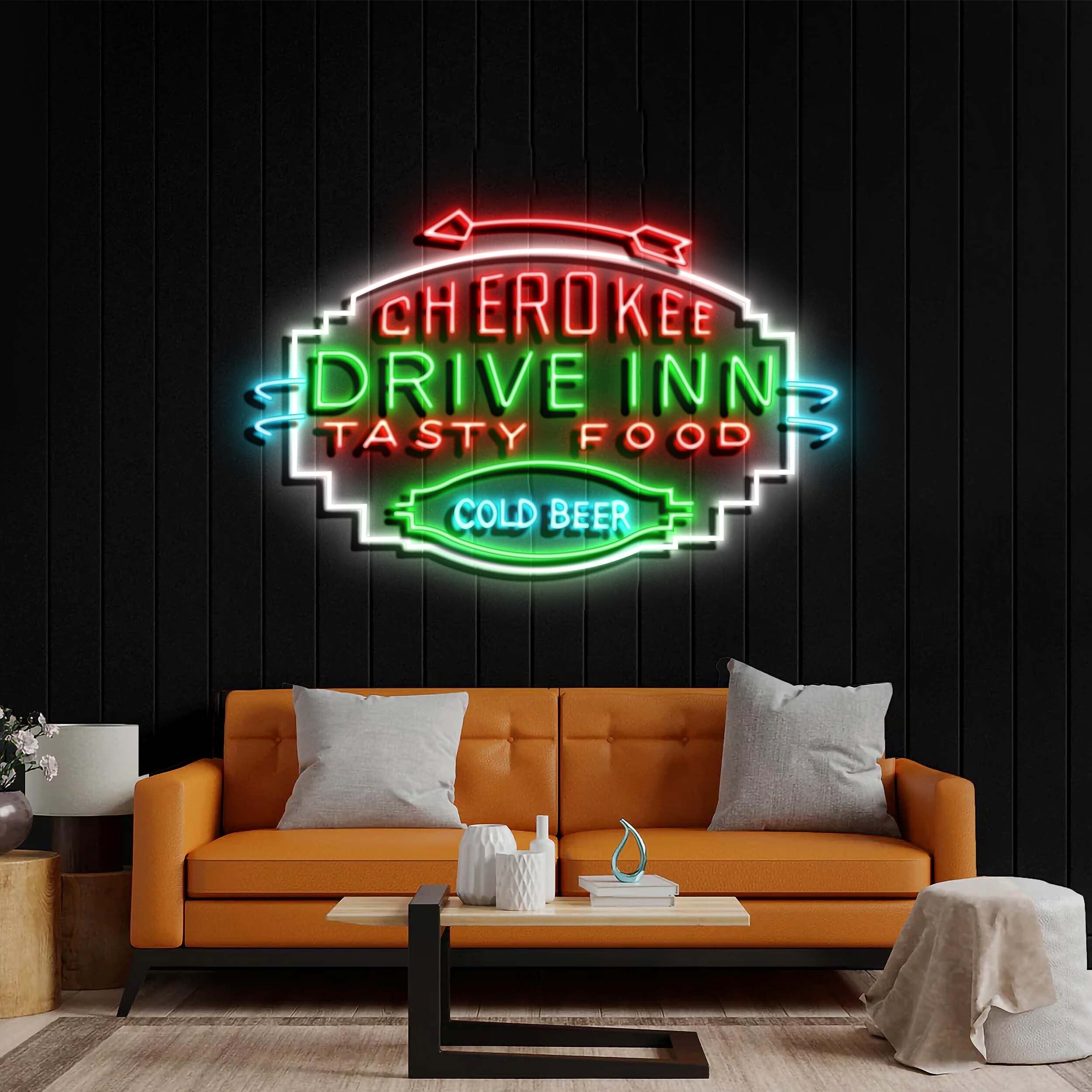 Cherokee Drive Inn - Premium Neon Artwork