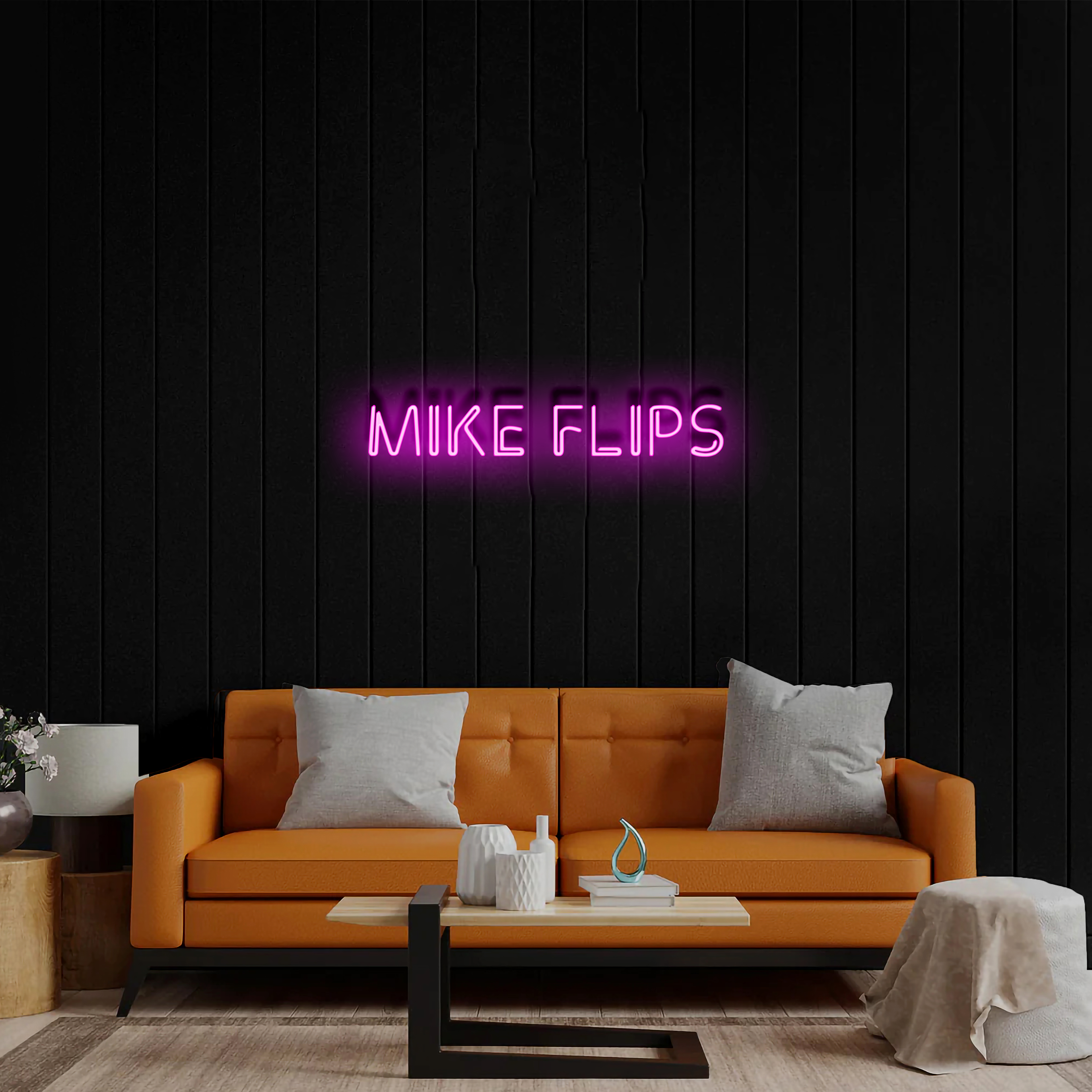 Mike Flips - Premium Neon Artwork