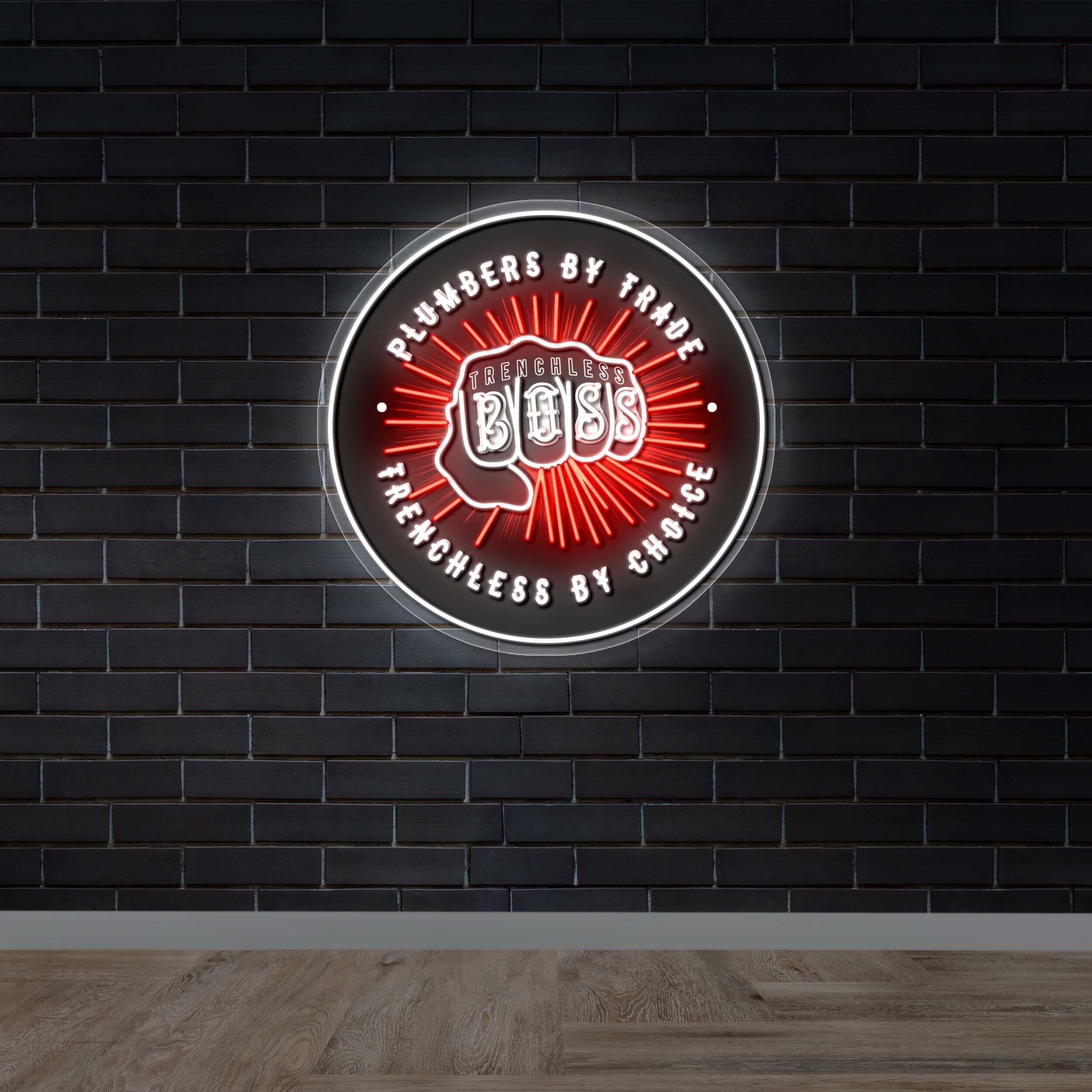 Trenchless Boss - Premium Neon Artwork