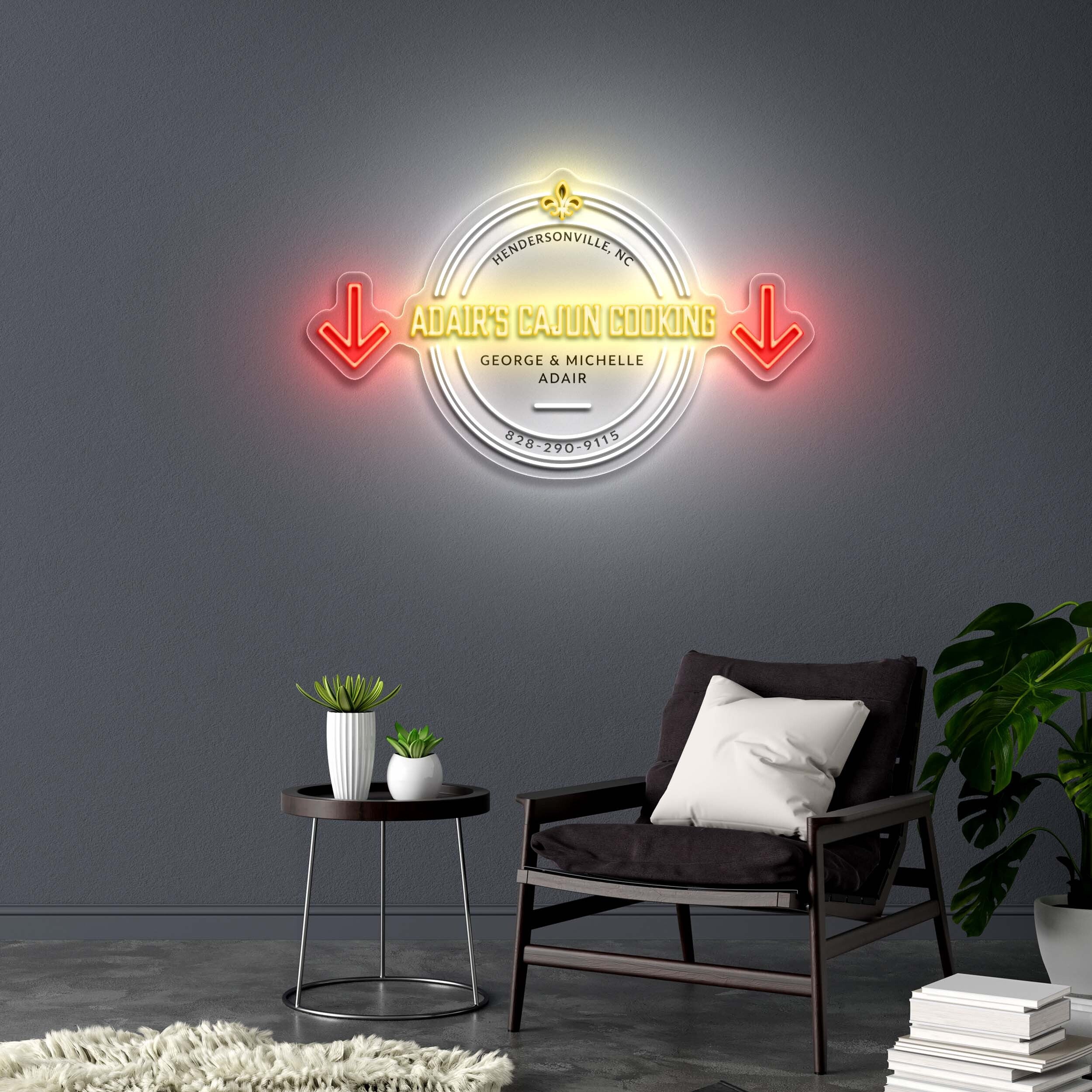 Adair’s Cajun Cooking | 3rd Version - Premium Neon Artwork