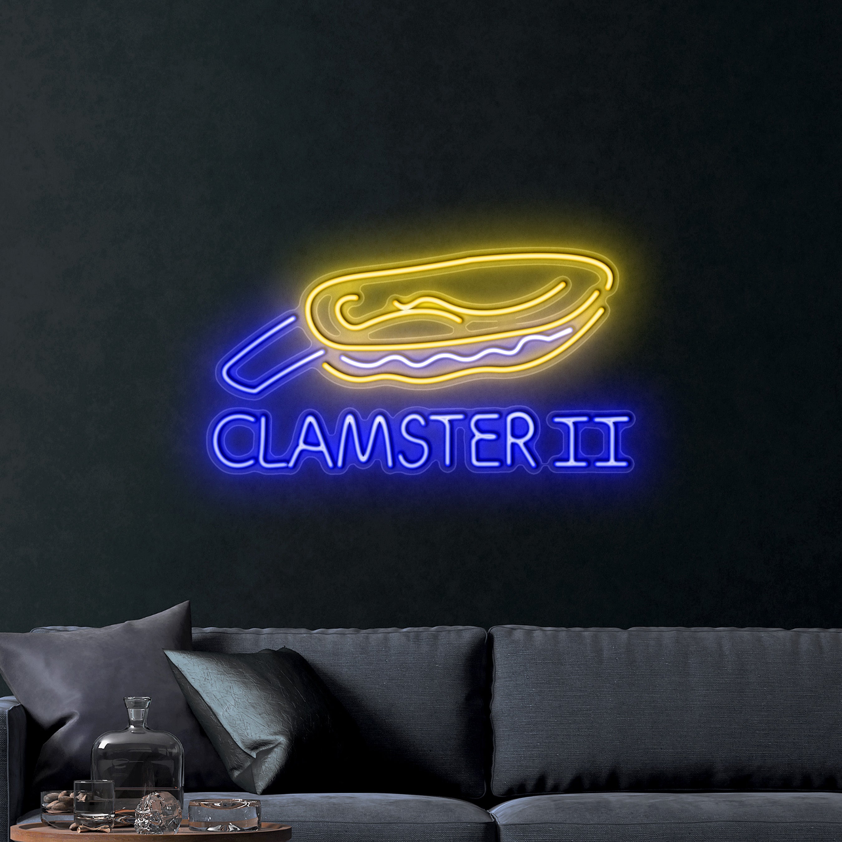 Clamster II – Premium Neon Artwork