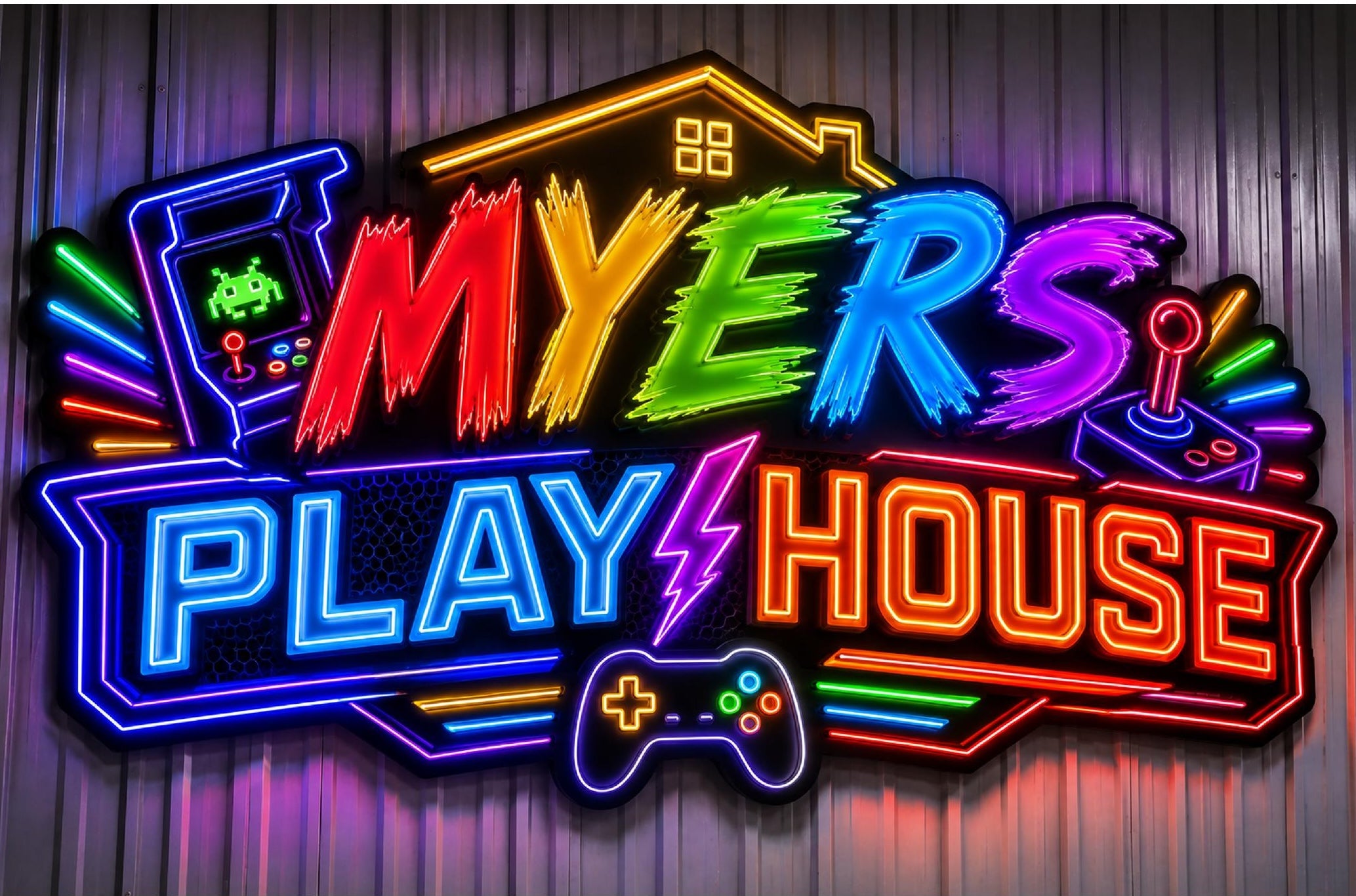 MYERS PLAY HOUSE - Premium Neon Artwork