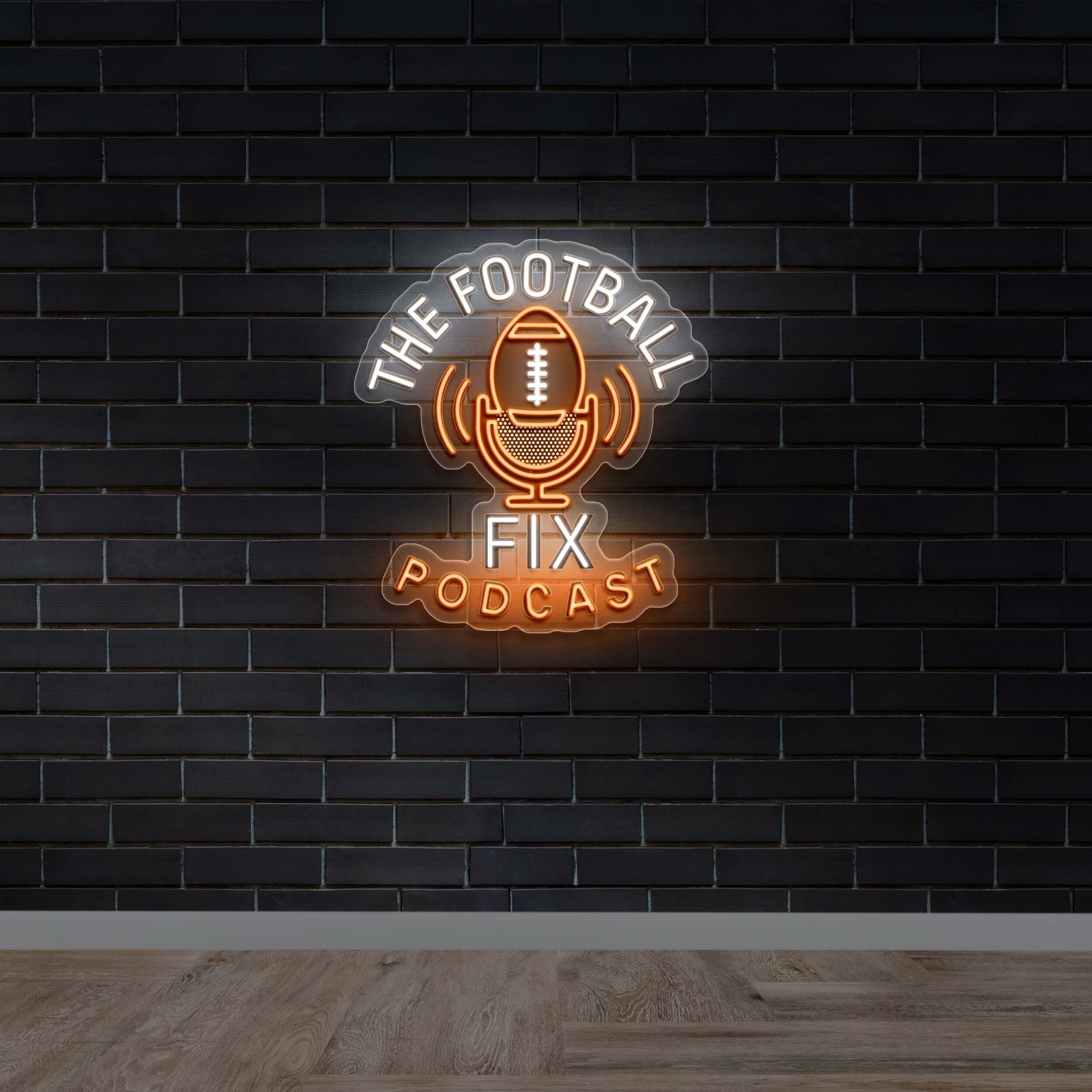 The Football Fix Podcast - Premium Neon Artwork