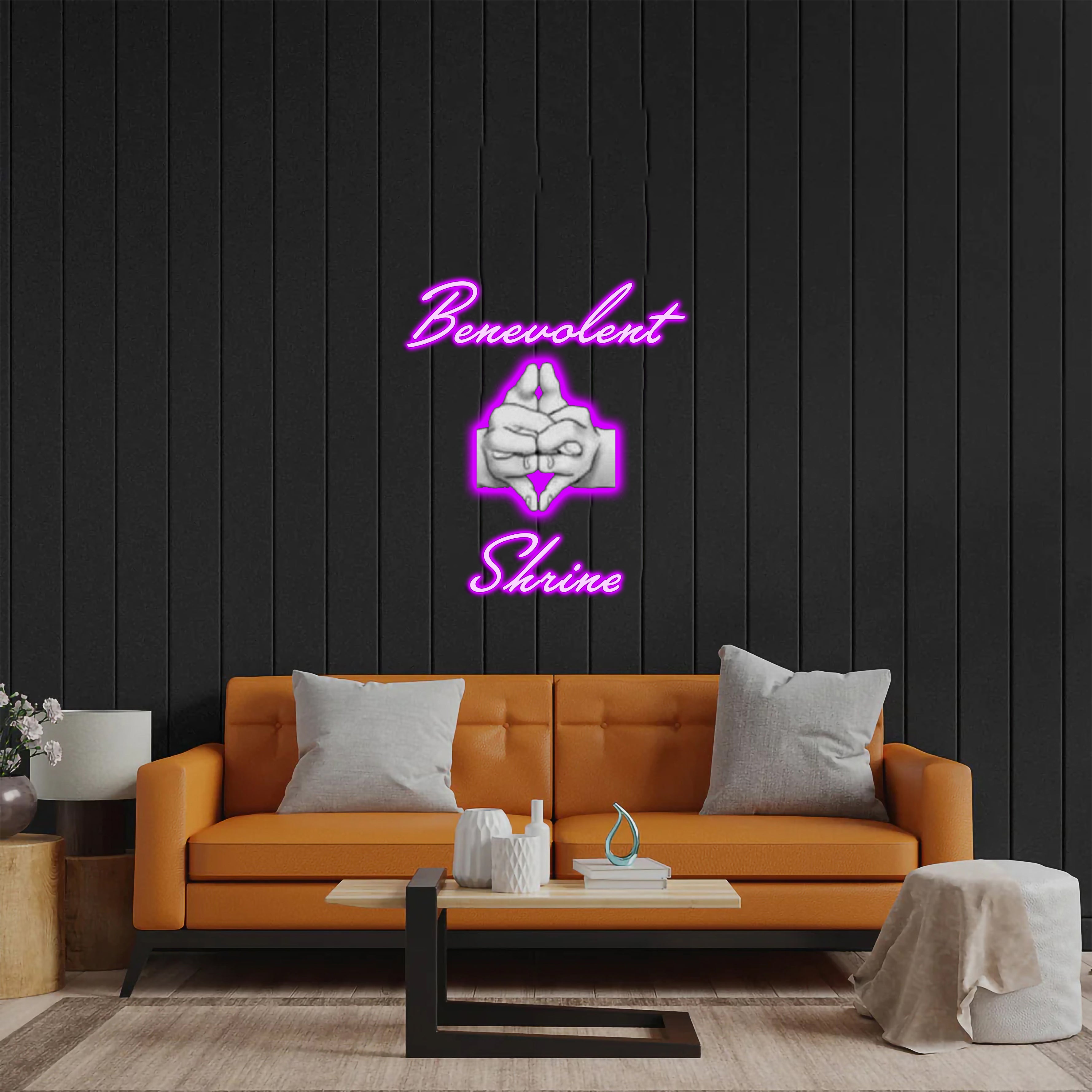 Benevolent Shrine - Premium Neon Artwork