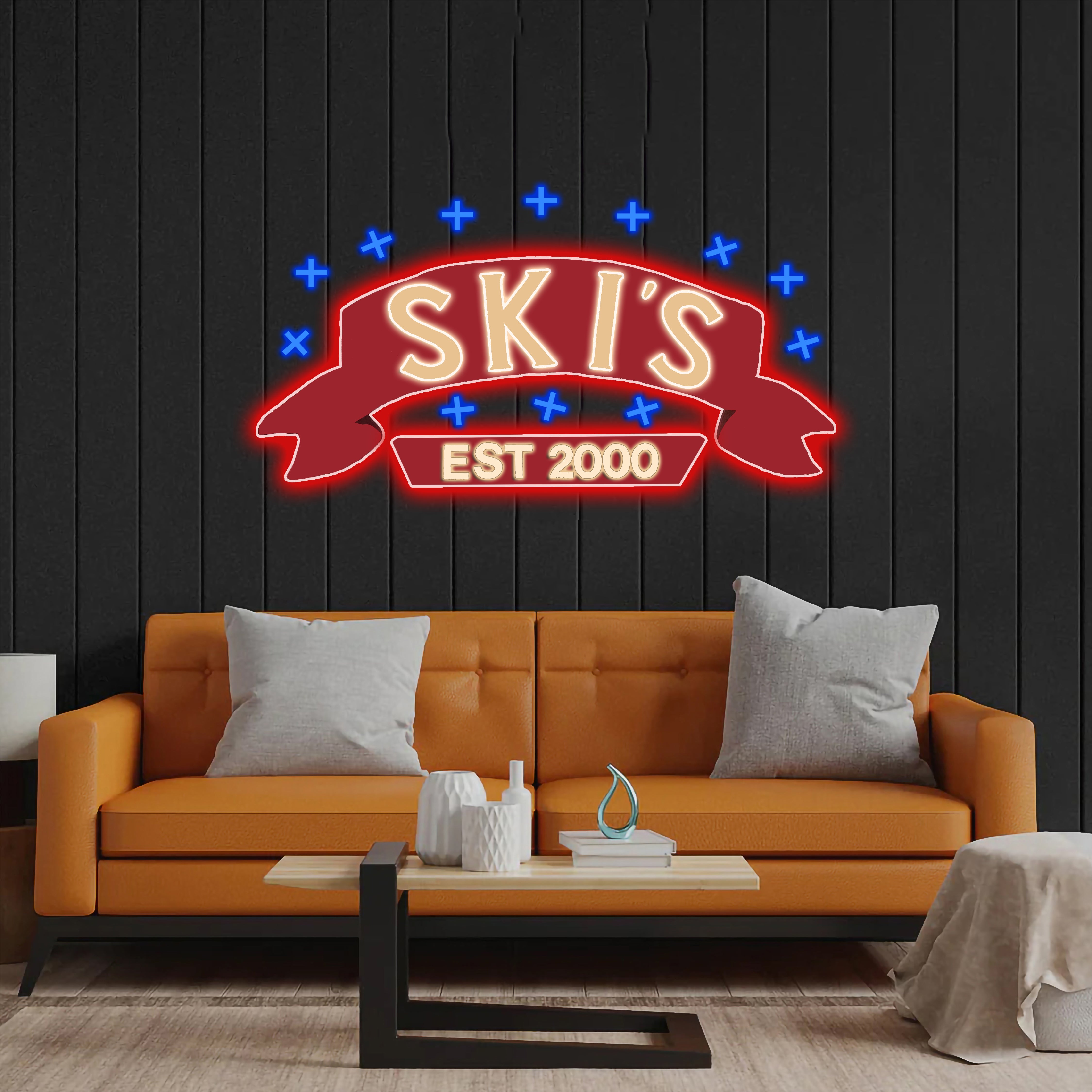 SKI's EST 2000 - Premium Neon Artwork