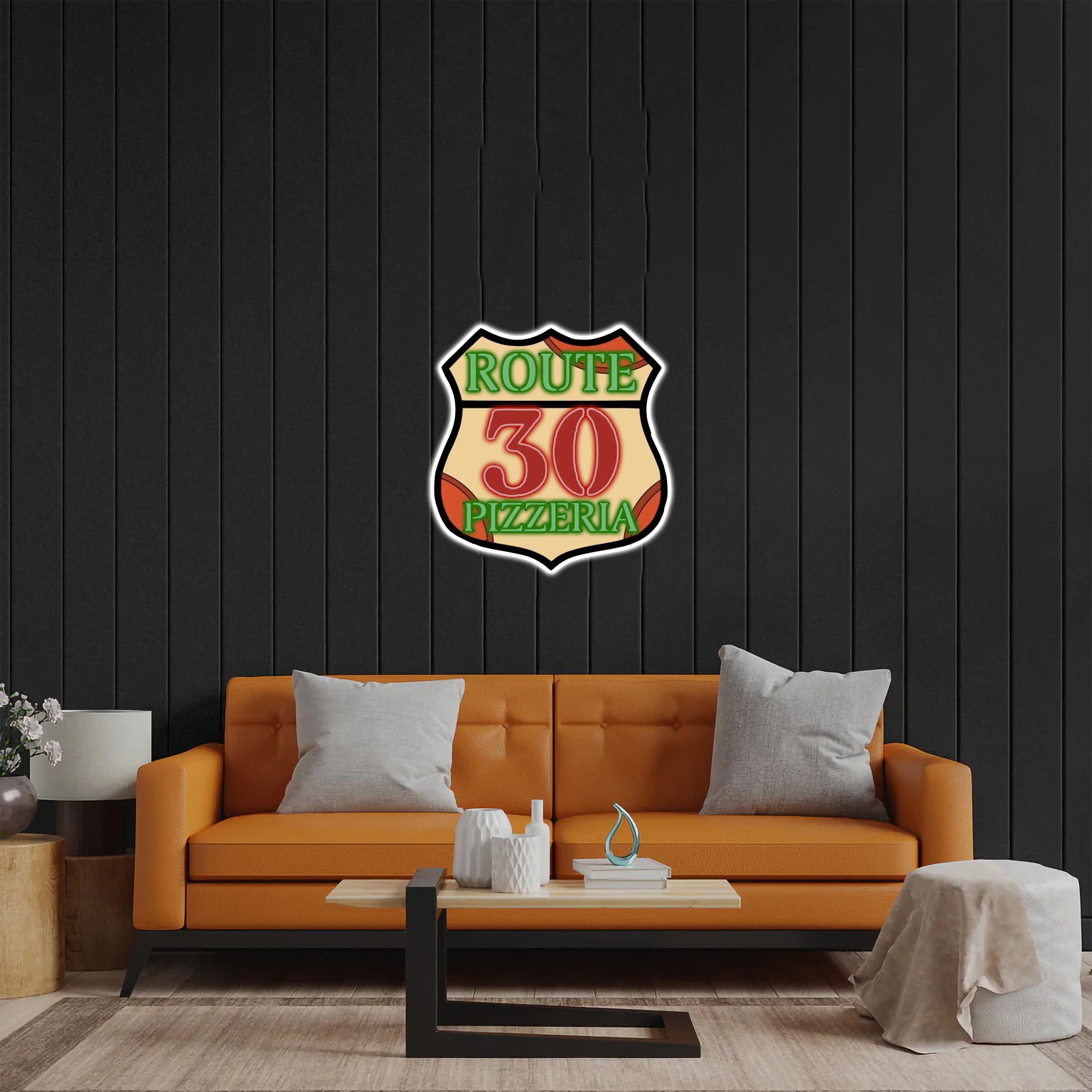 Route 30 Pizzeria - Premium Neon Artwork