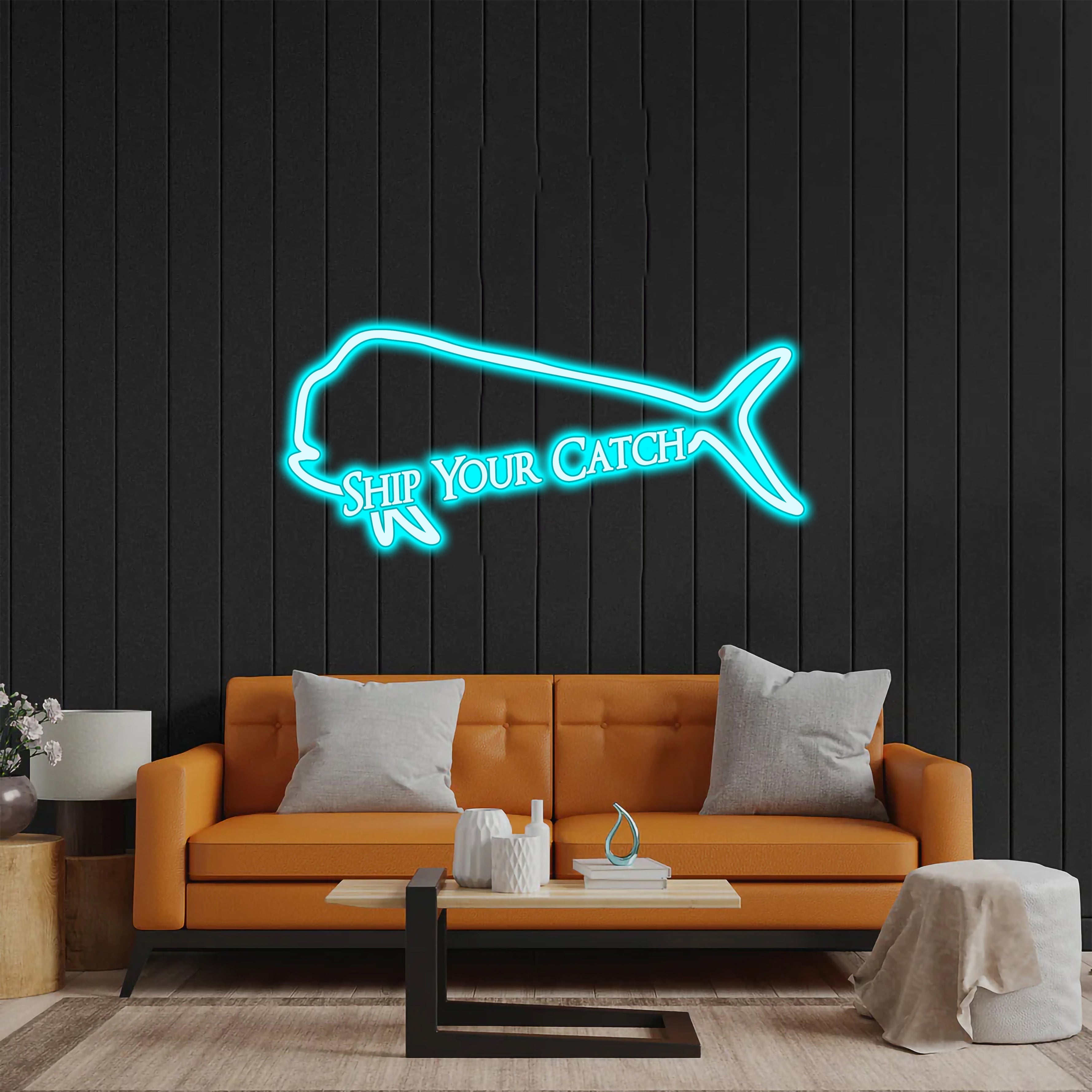 Ship Your Catch - Premium Neon Artwork