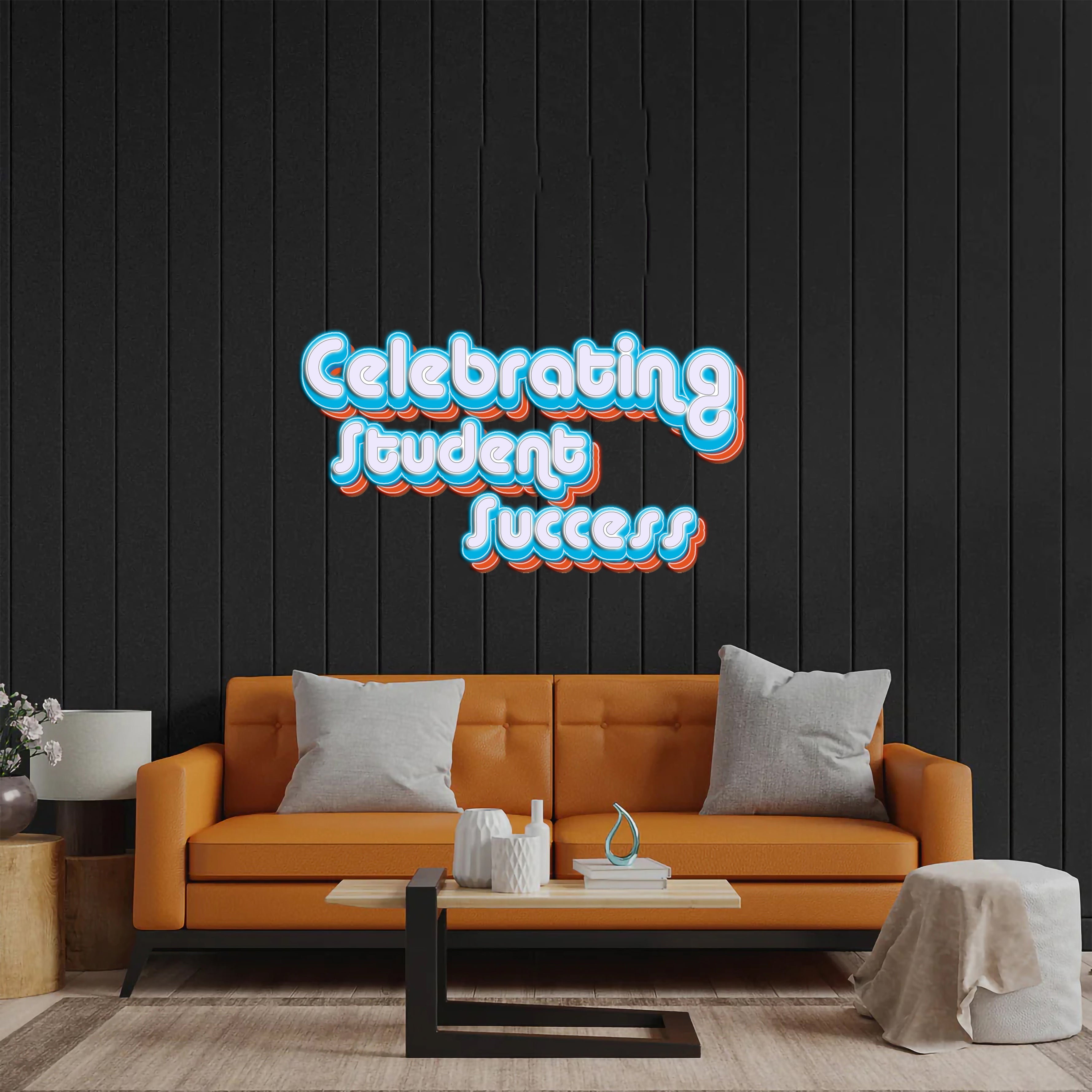 Celebrating Student Success - Premium Neon Artwork
