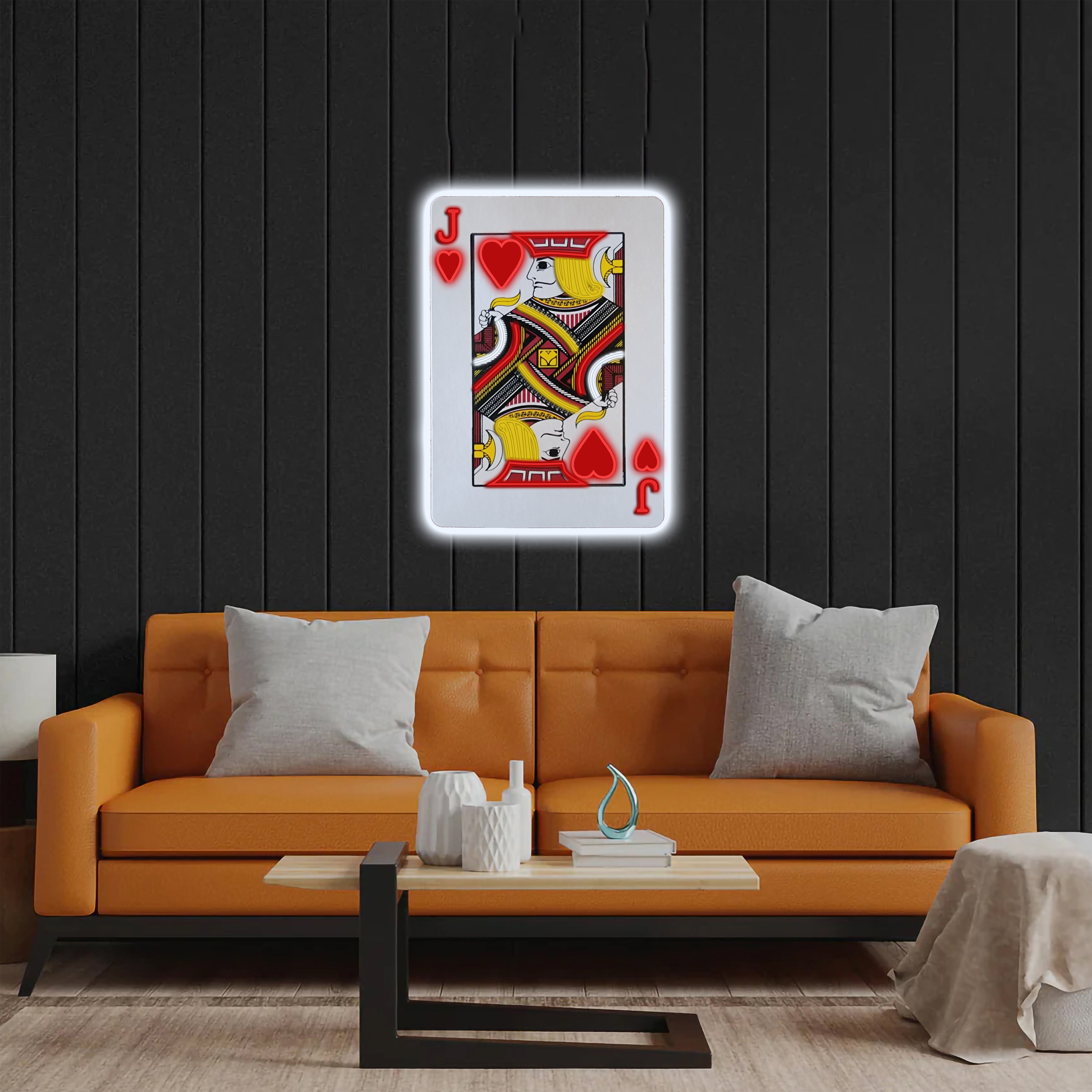 Jack of Hearts - Premium Neon Artwork