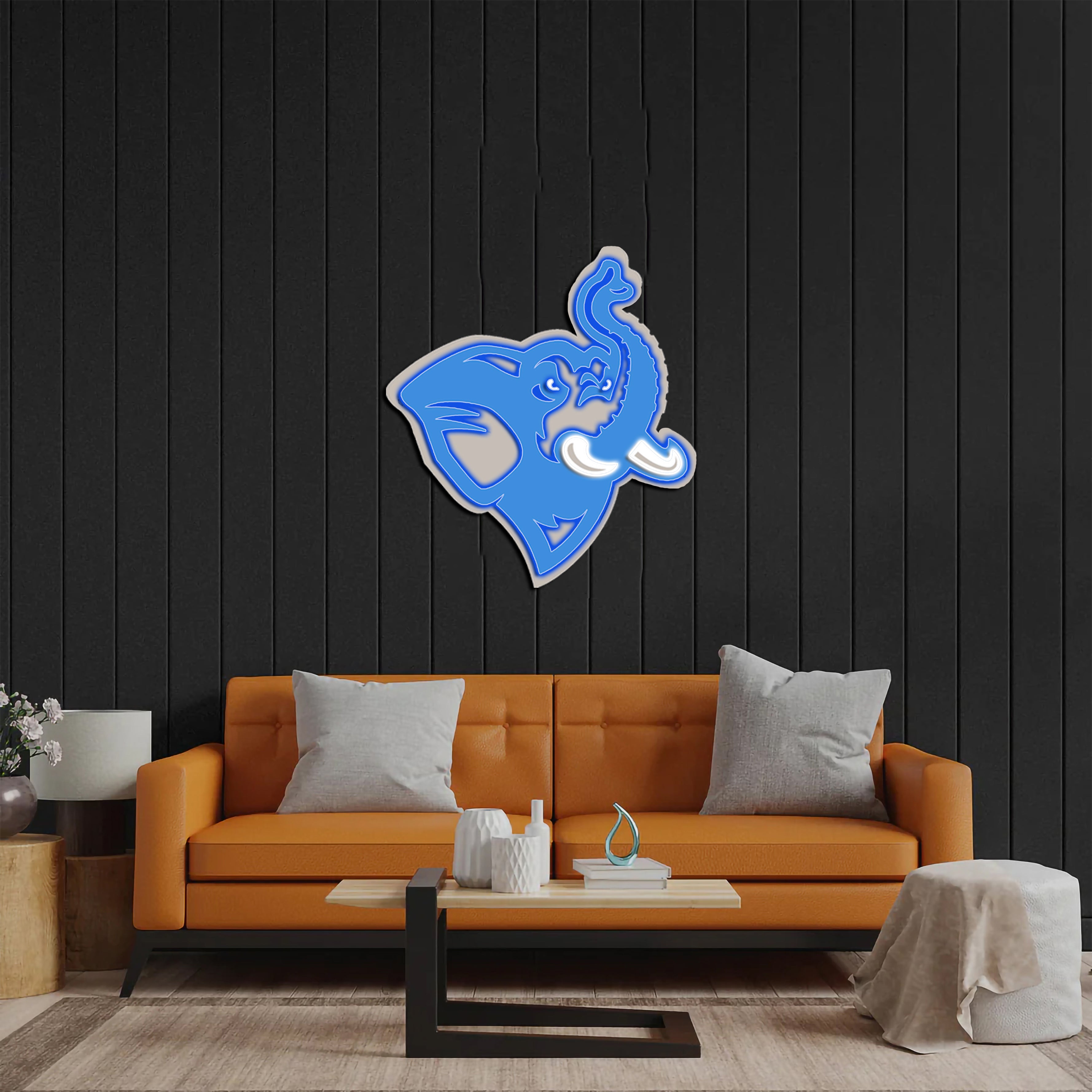 Elephant Logo - Premium Neon Artwork