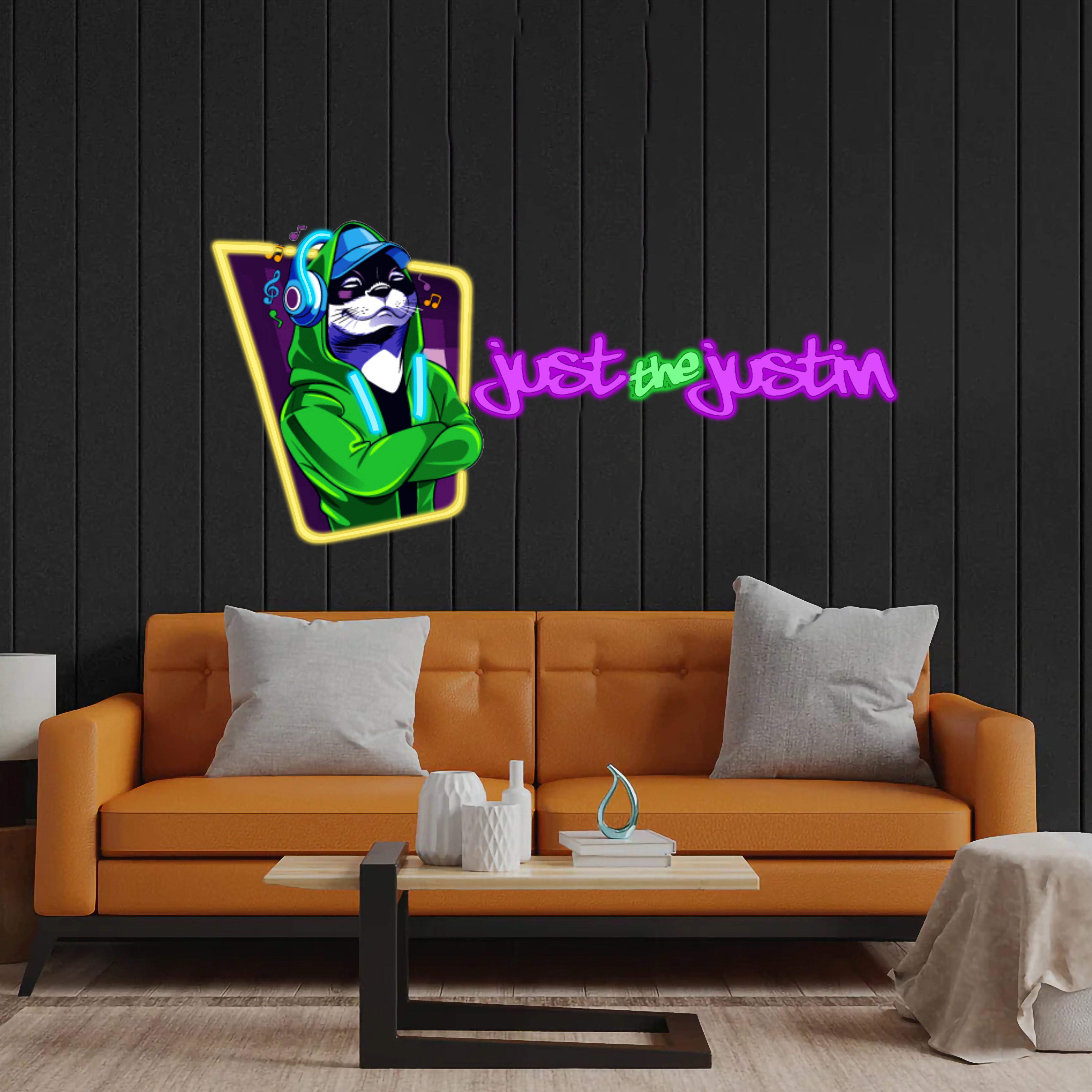 Just the Justin - Premium Neon Artwork