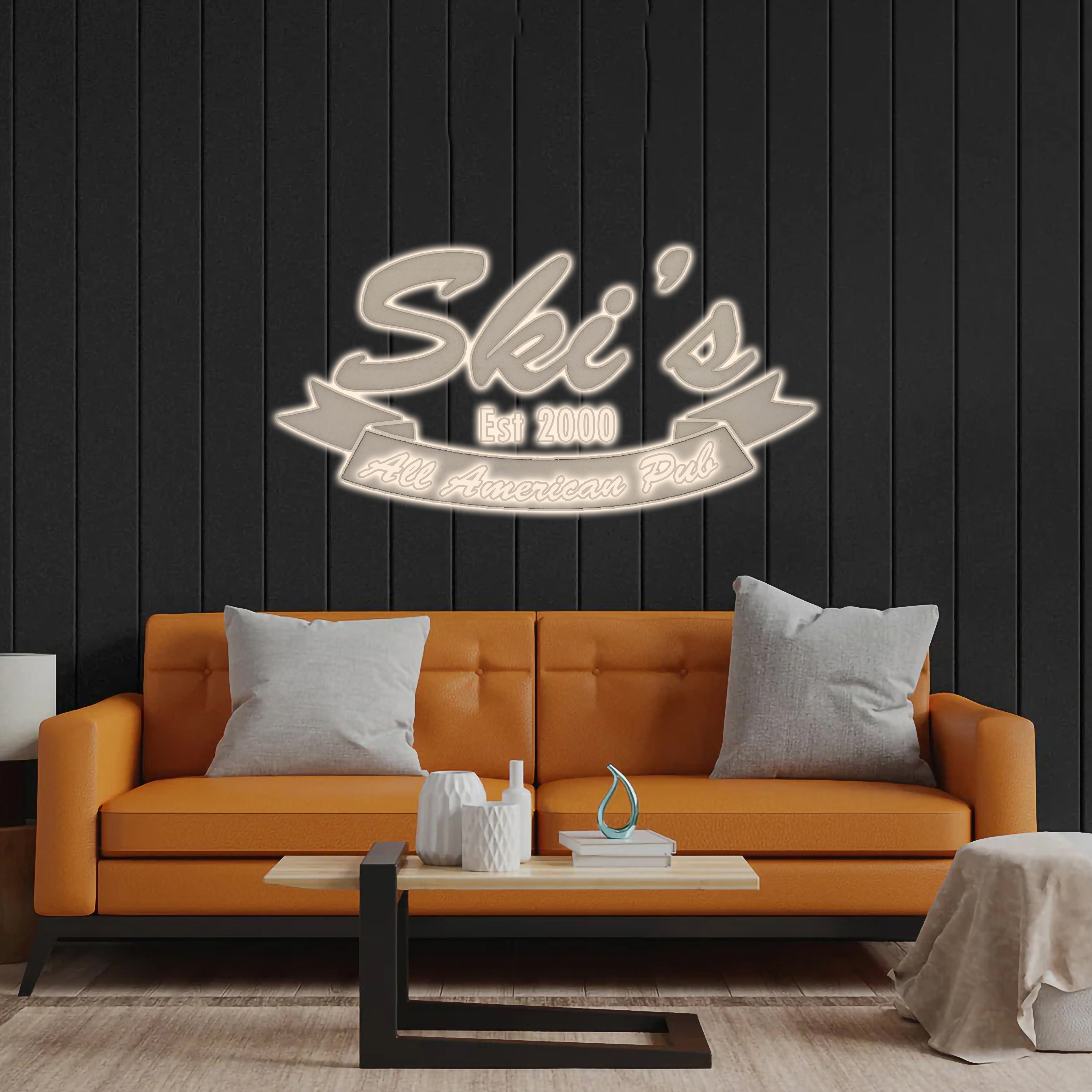 Ski's All American Pub - Premium Neon Artwork
