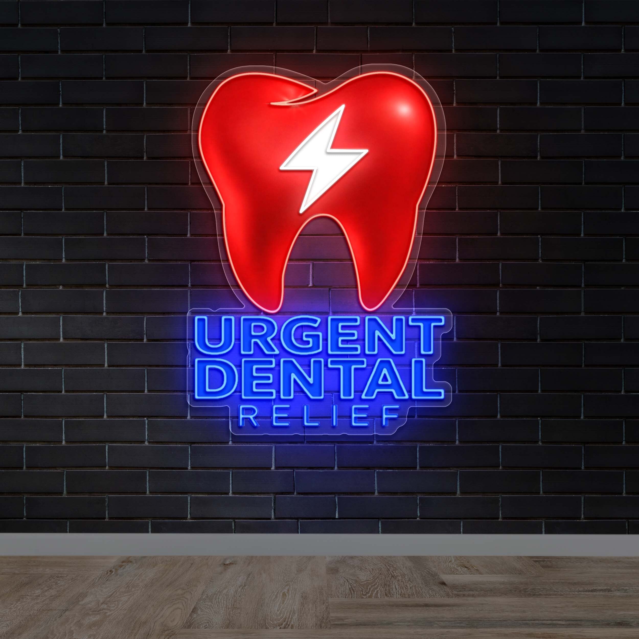 URGENT DENTAL RELIEF | 2nd Version - Premium Neon Artwork