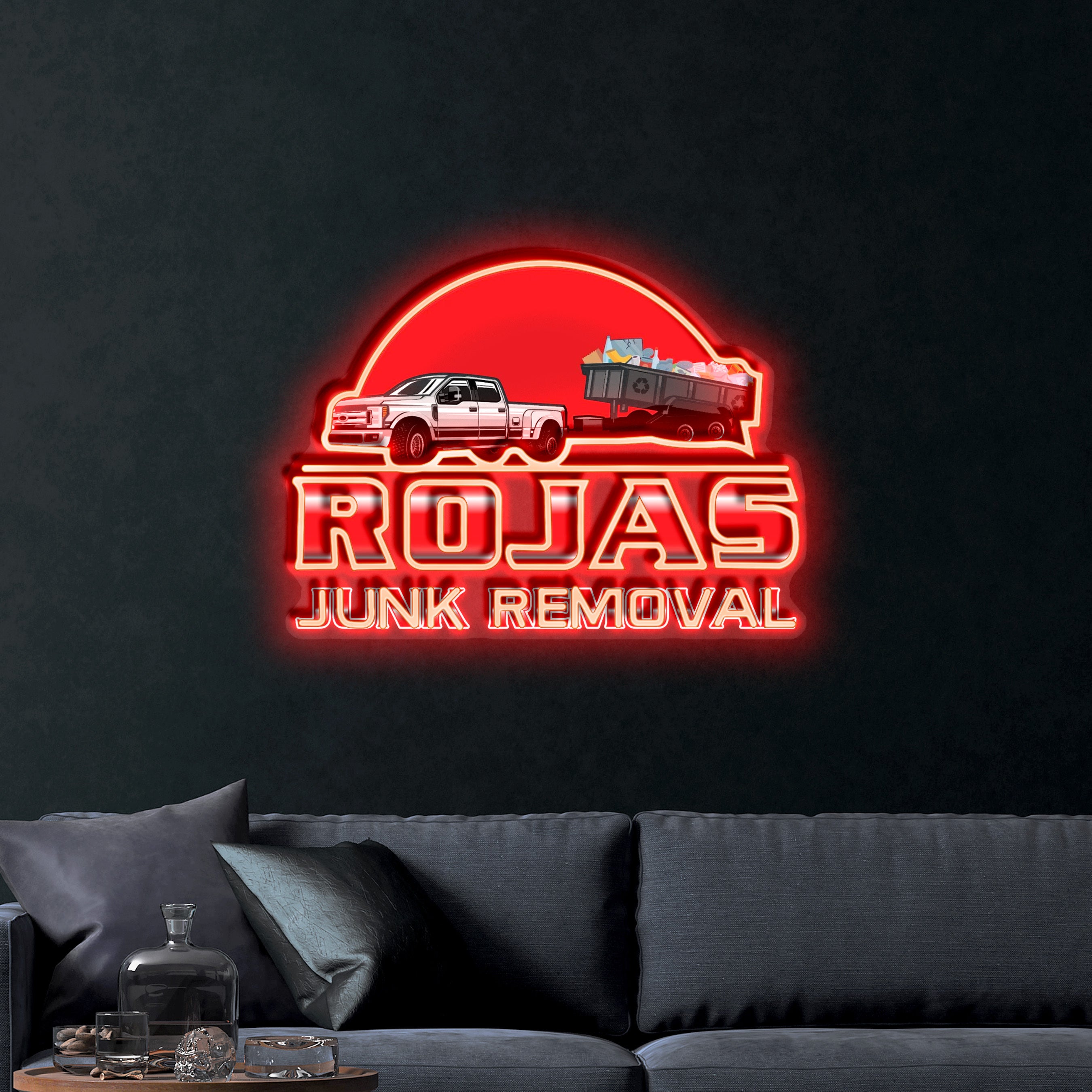 ROJAS JUNK REMOVAL – Premium Neon Artwork