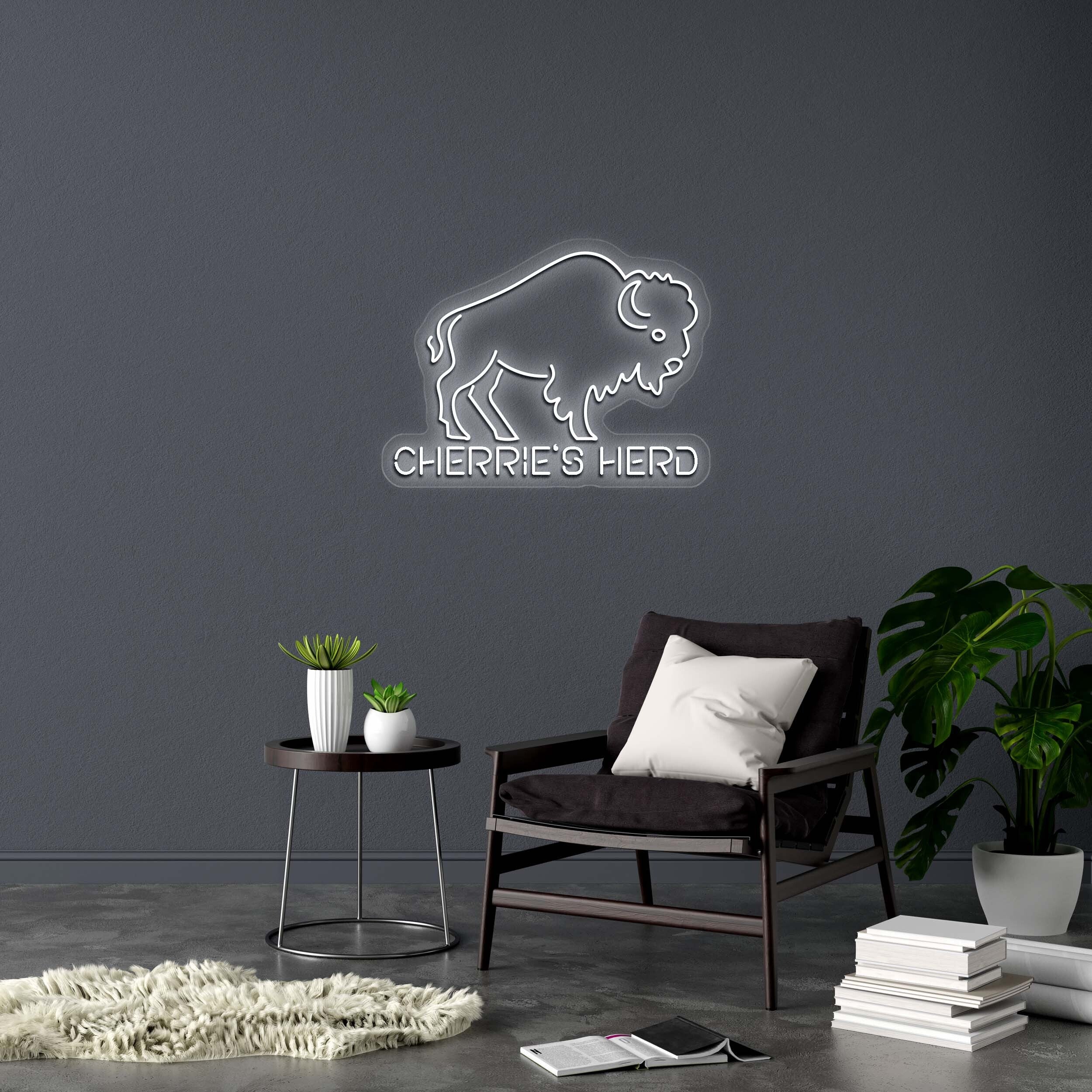 CHERRIE'S HERD - Premium Neon Artwork