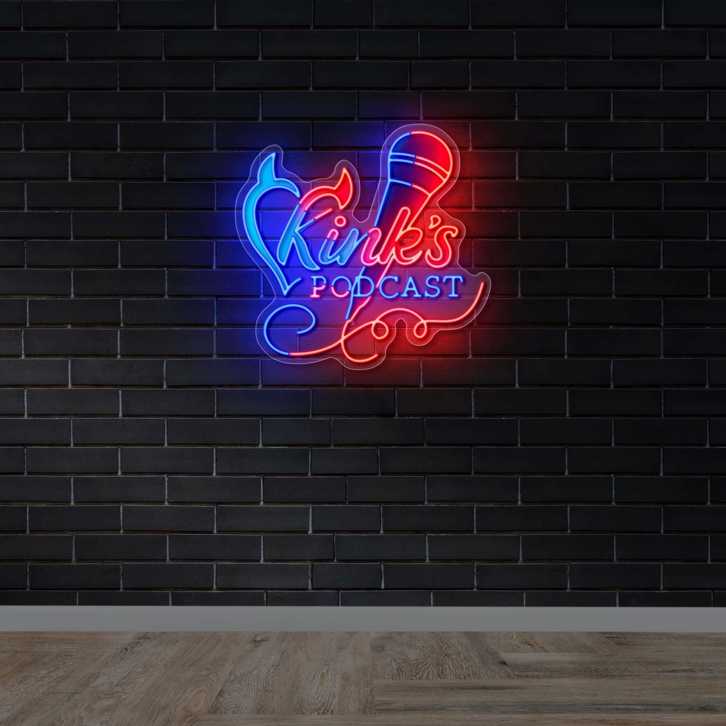 Kink's Podcast – Premium Neon Artwork