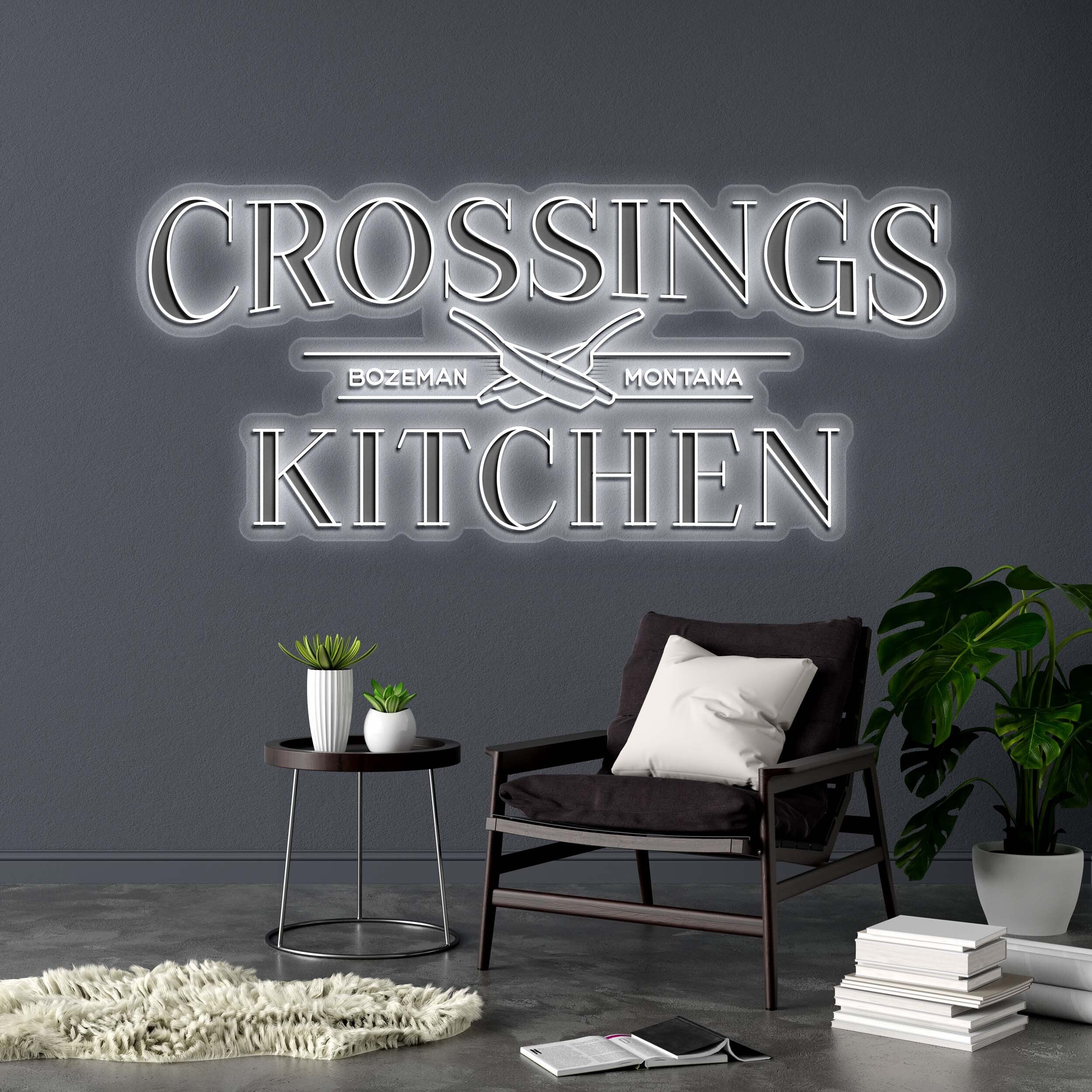 CROSSINGS KITCHEN - Premium Neon Artwork