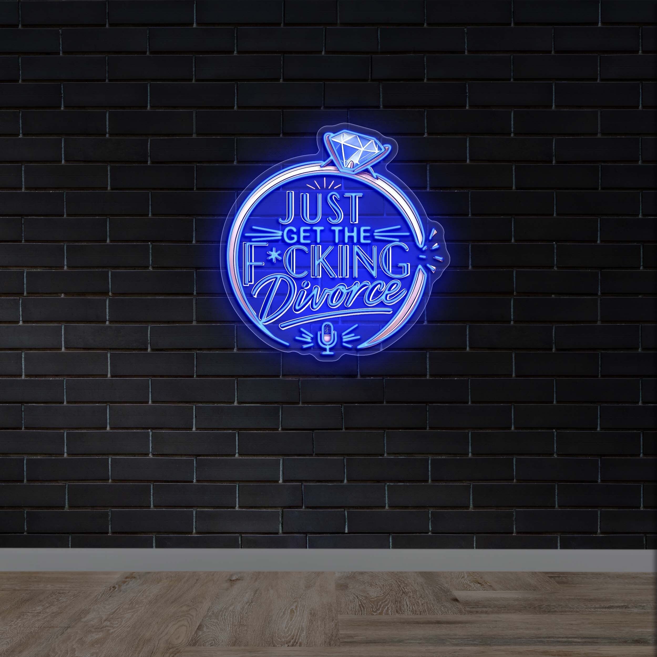Just Get The Fucking Divorce - Premium Neon Artwork