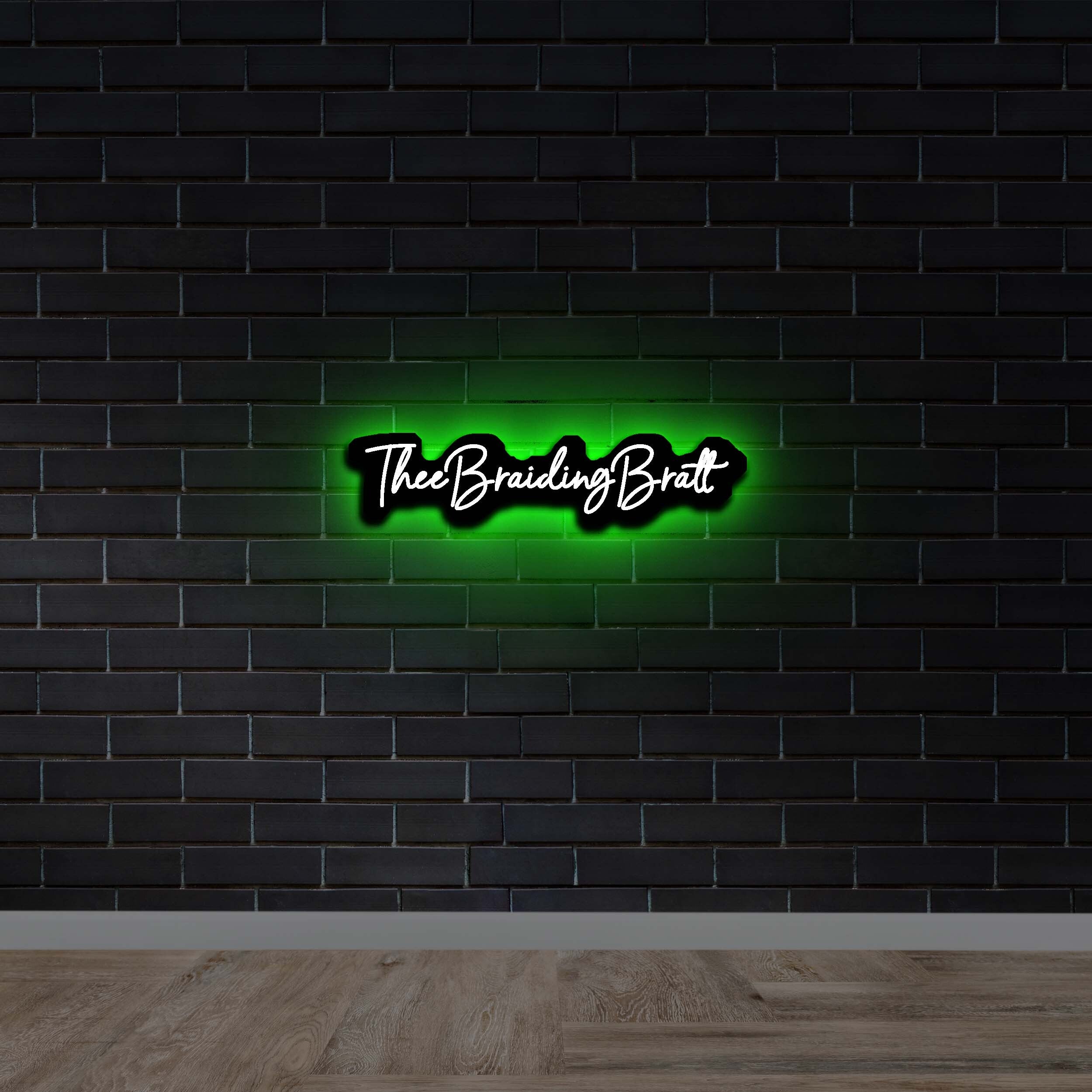 THEEBRAIDINGBRATT | Backlit Version - Premium Neon Artwork
